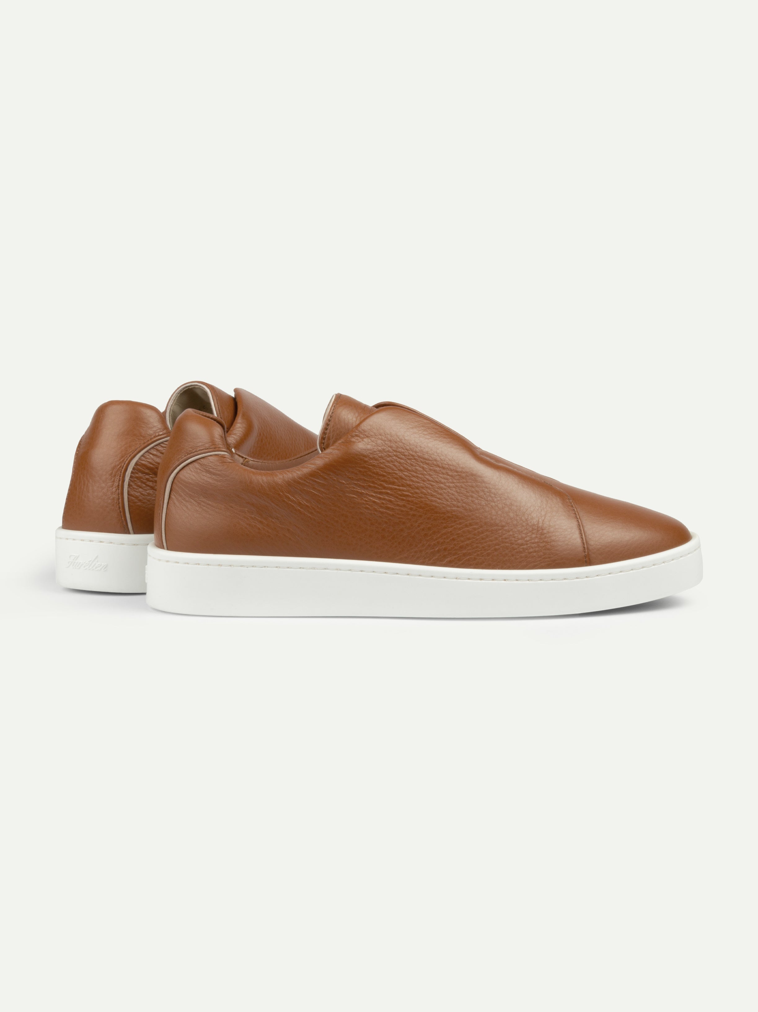 Cognac Grain AUR3 Sneaker