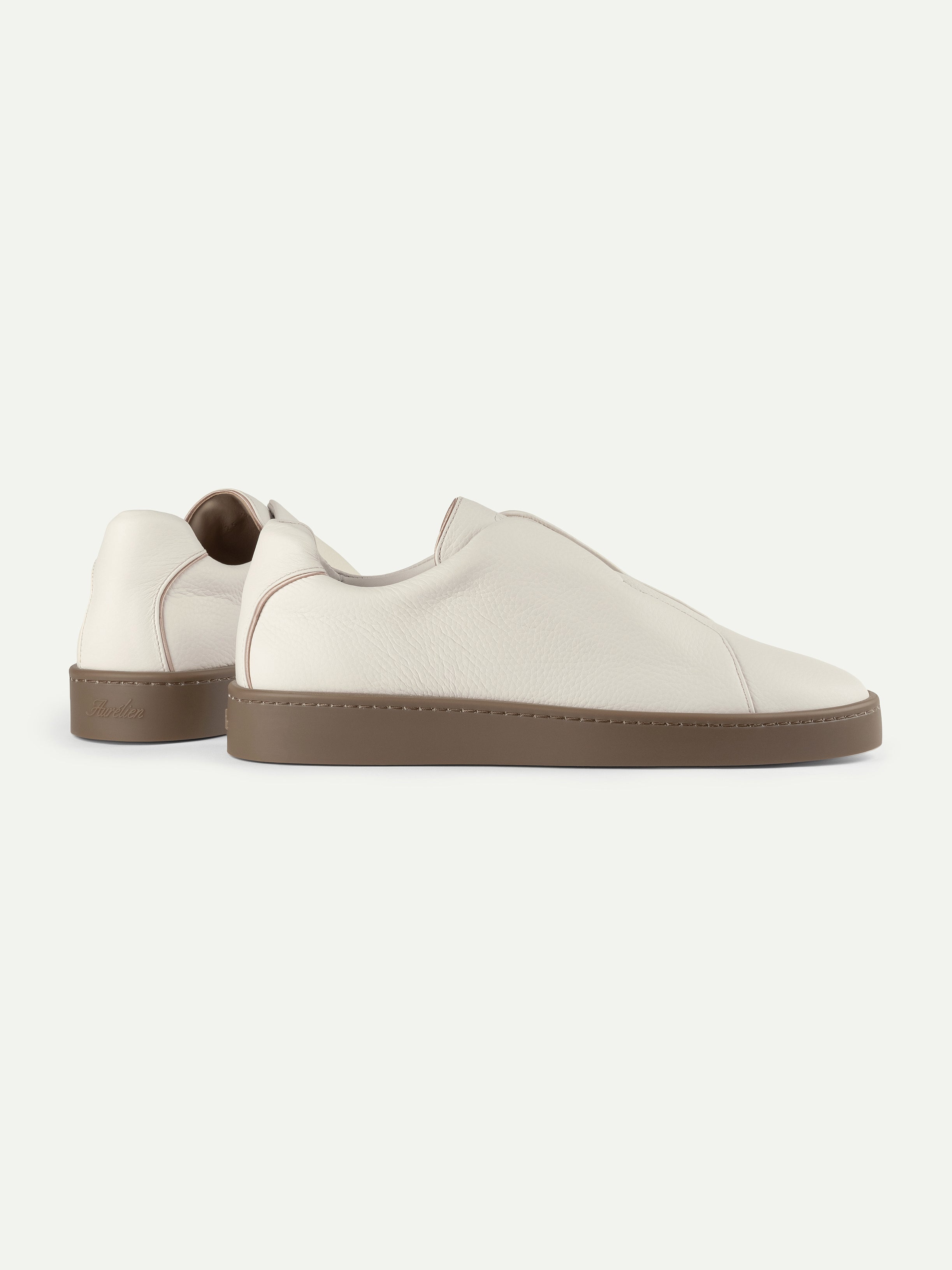 Ivory Grain AUR3 Sneaker