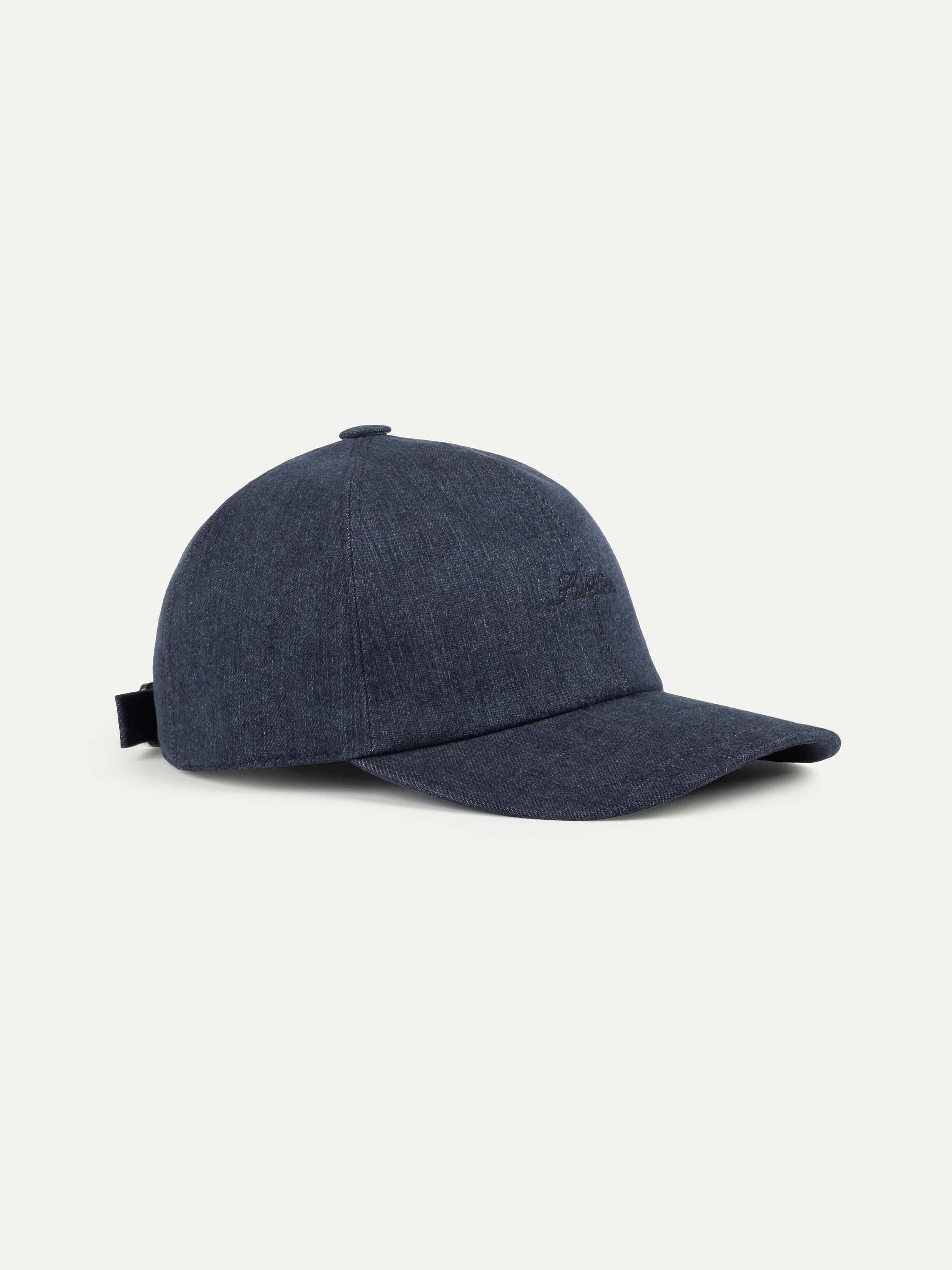 Dark Blue Denim Baseball Cap
