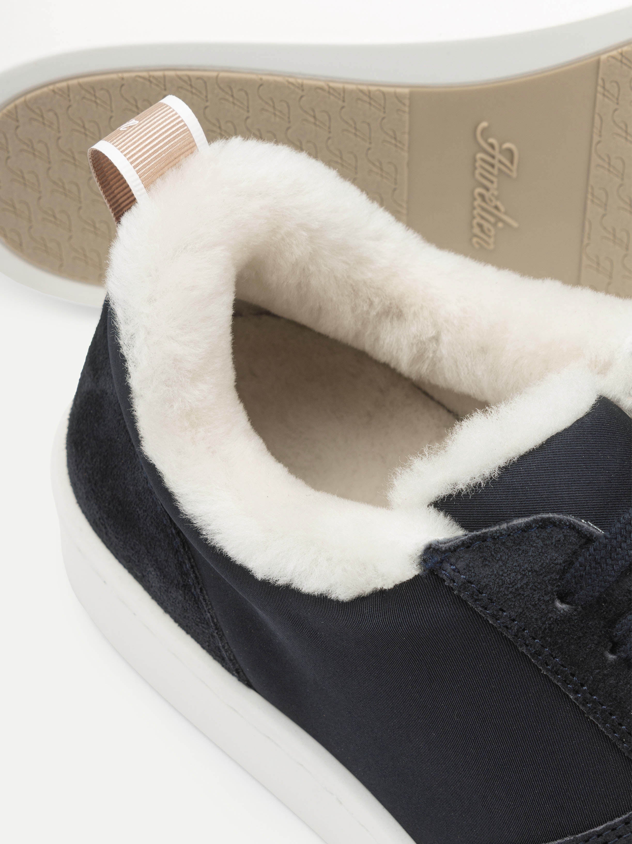 Navy Bayside Sneaker Fur