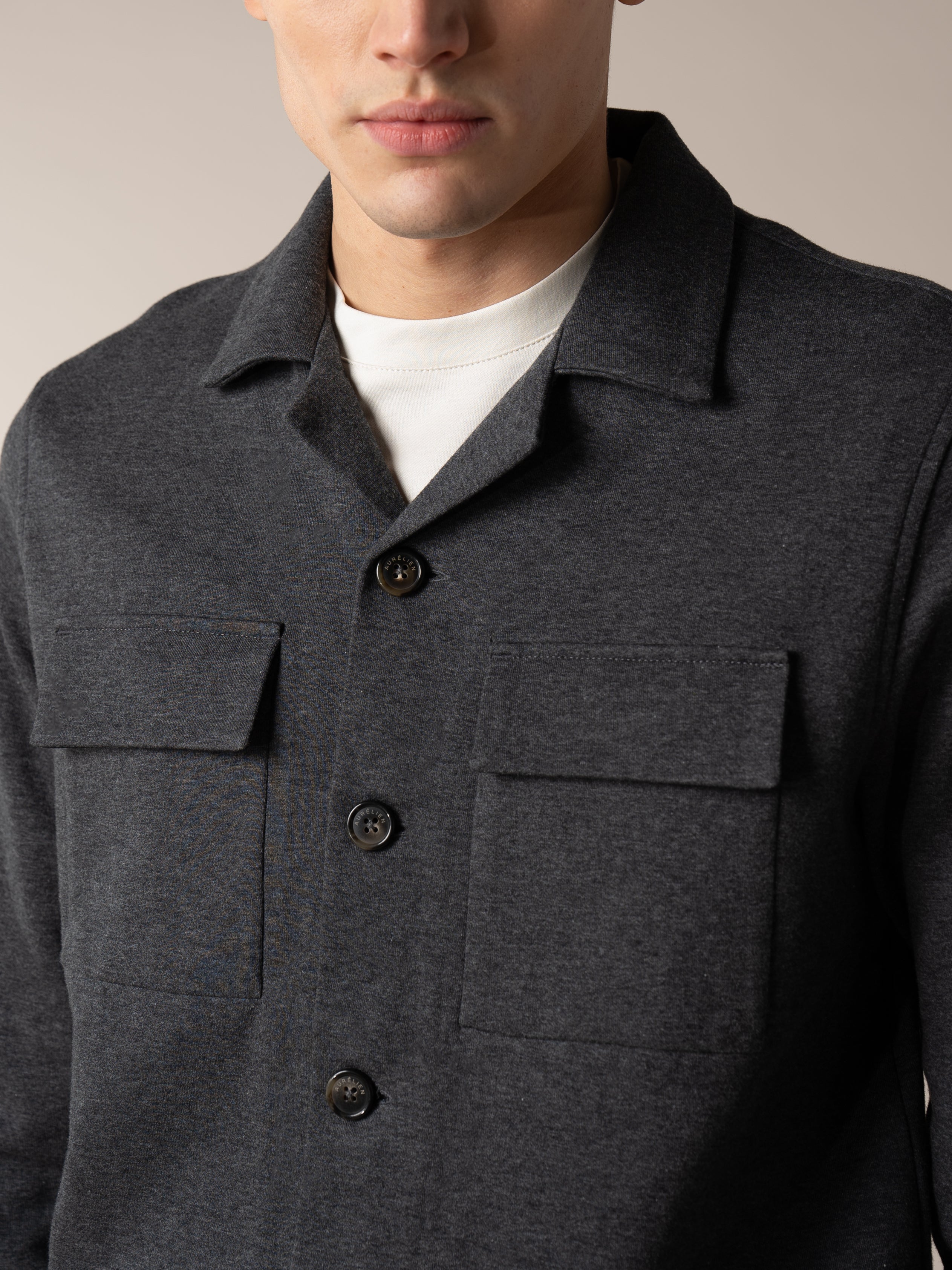 Dark Grey Leisure Overshirt
