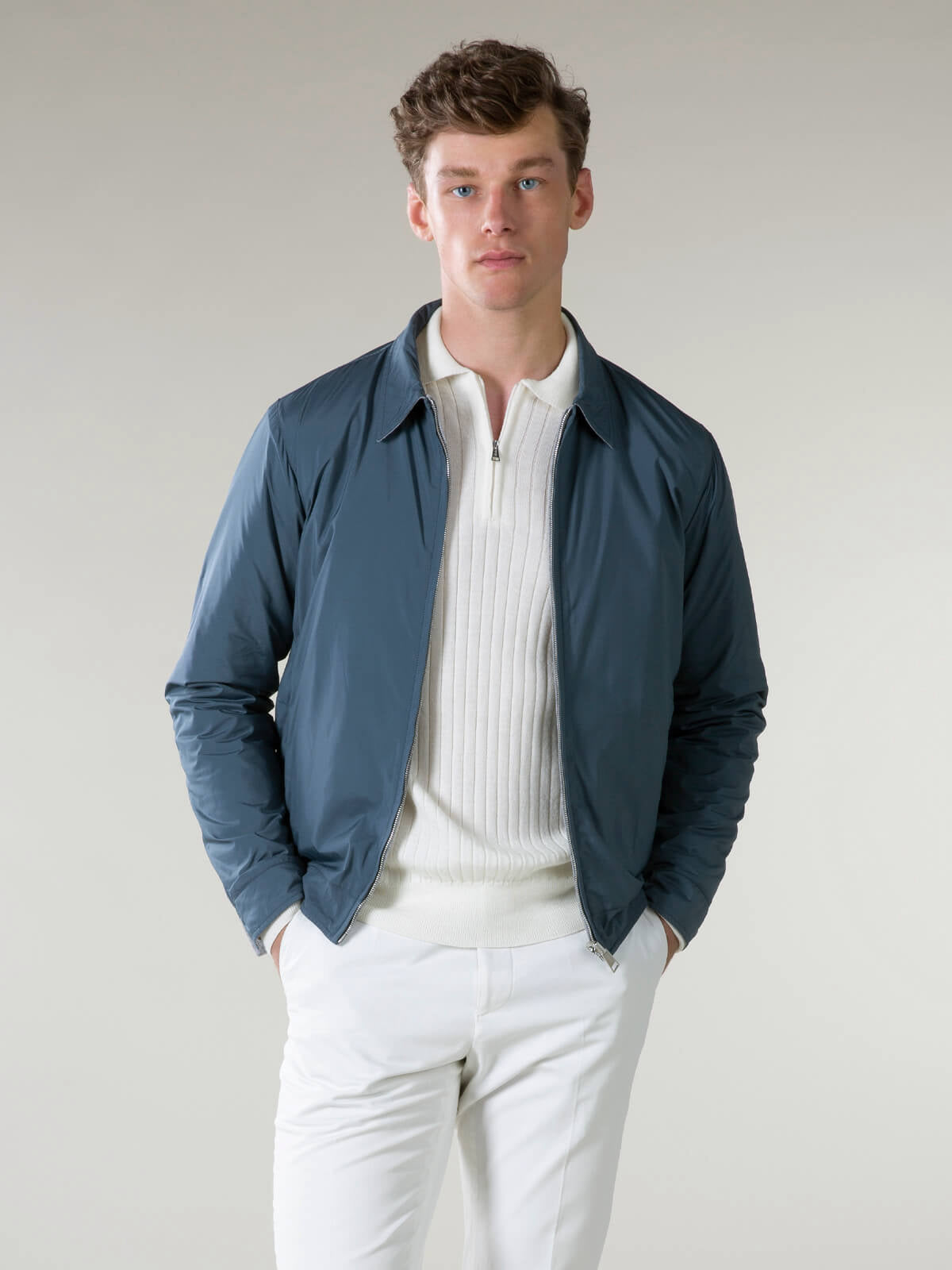 Steel Blue Reversible Voyager Jacket