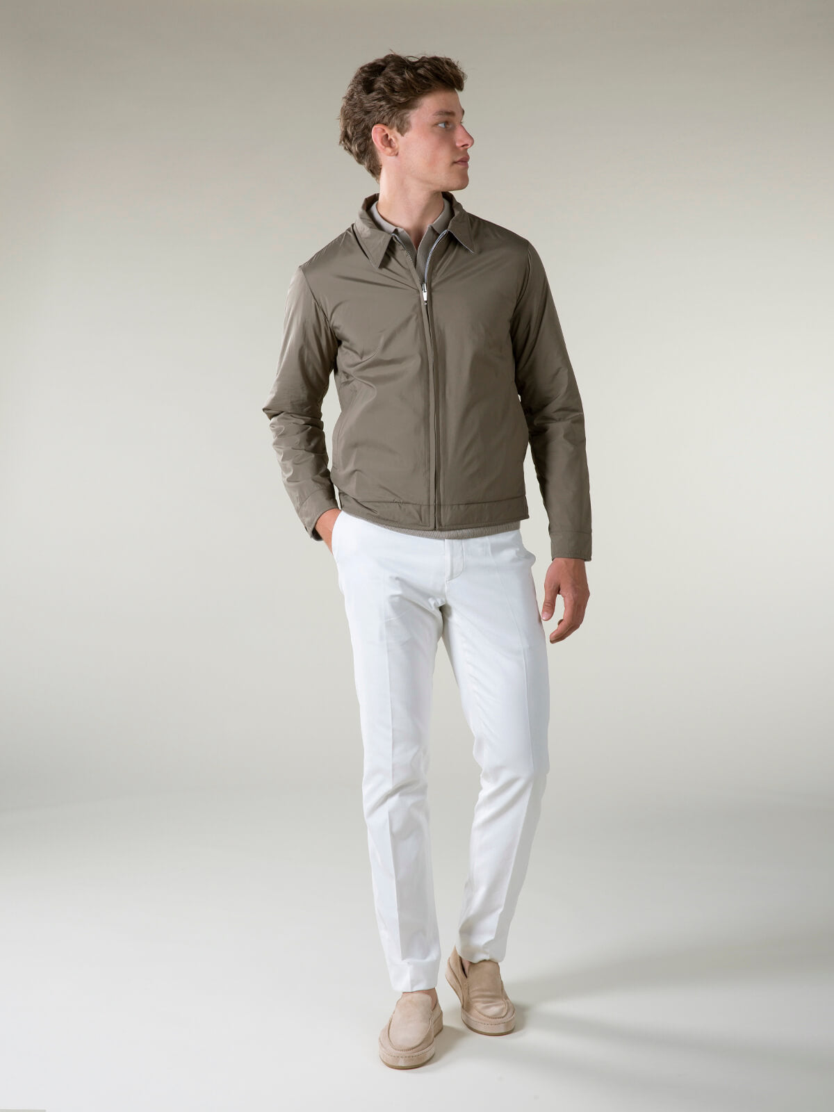 Taupe Reversible Voyager Jacket