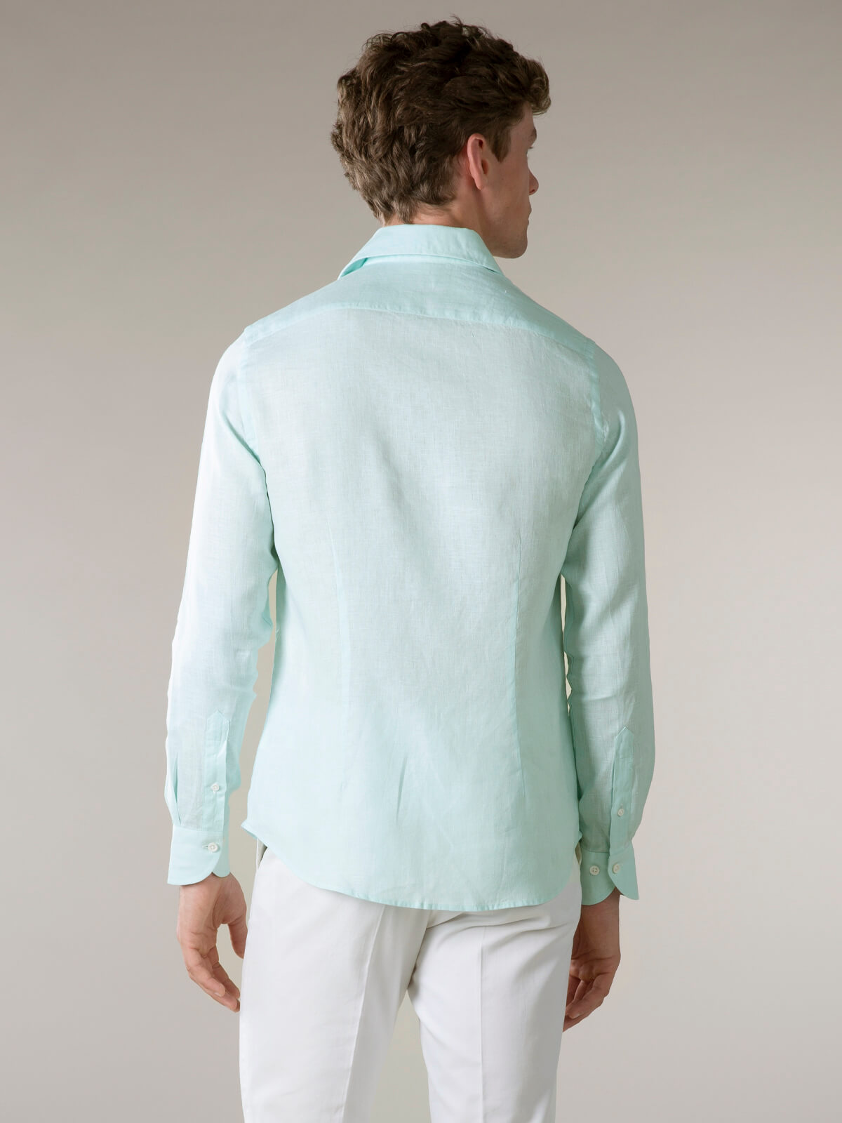 Light Green Linen Seaside Shirt