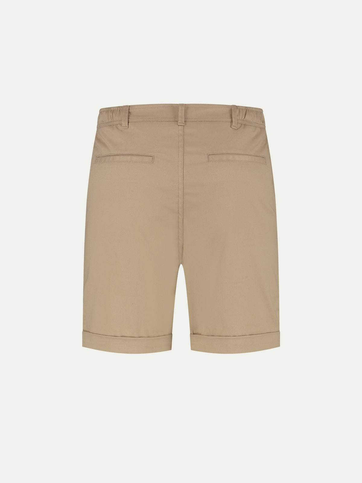 Dark Beige Cotton Seaside Shorts