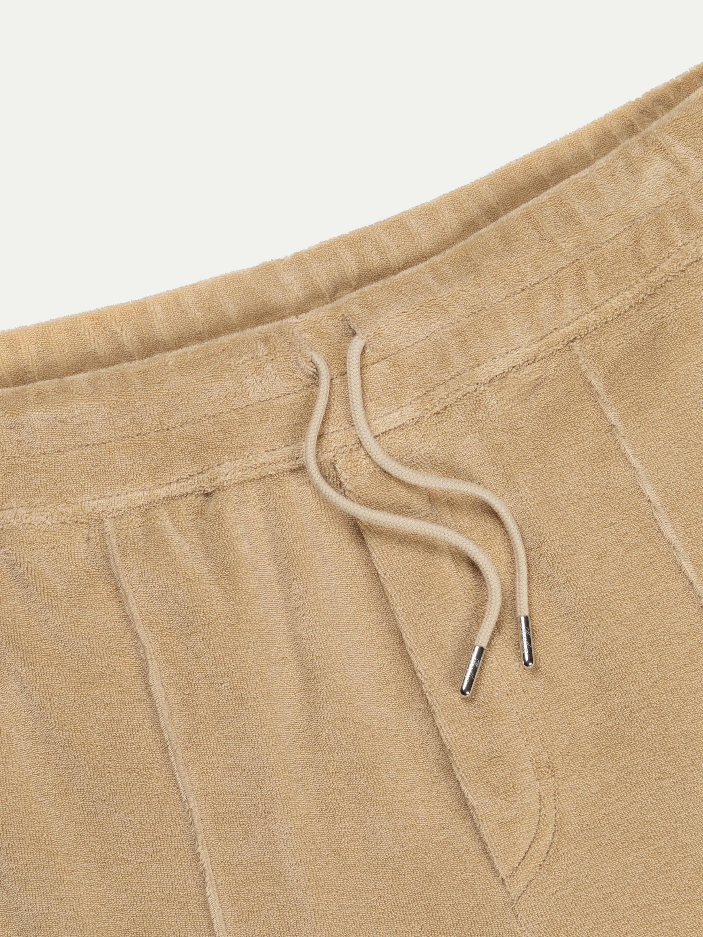 Beige Terry Towelling Leisure Shorts