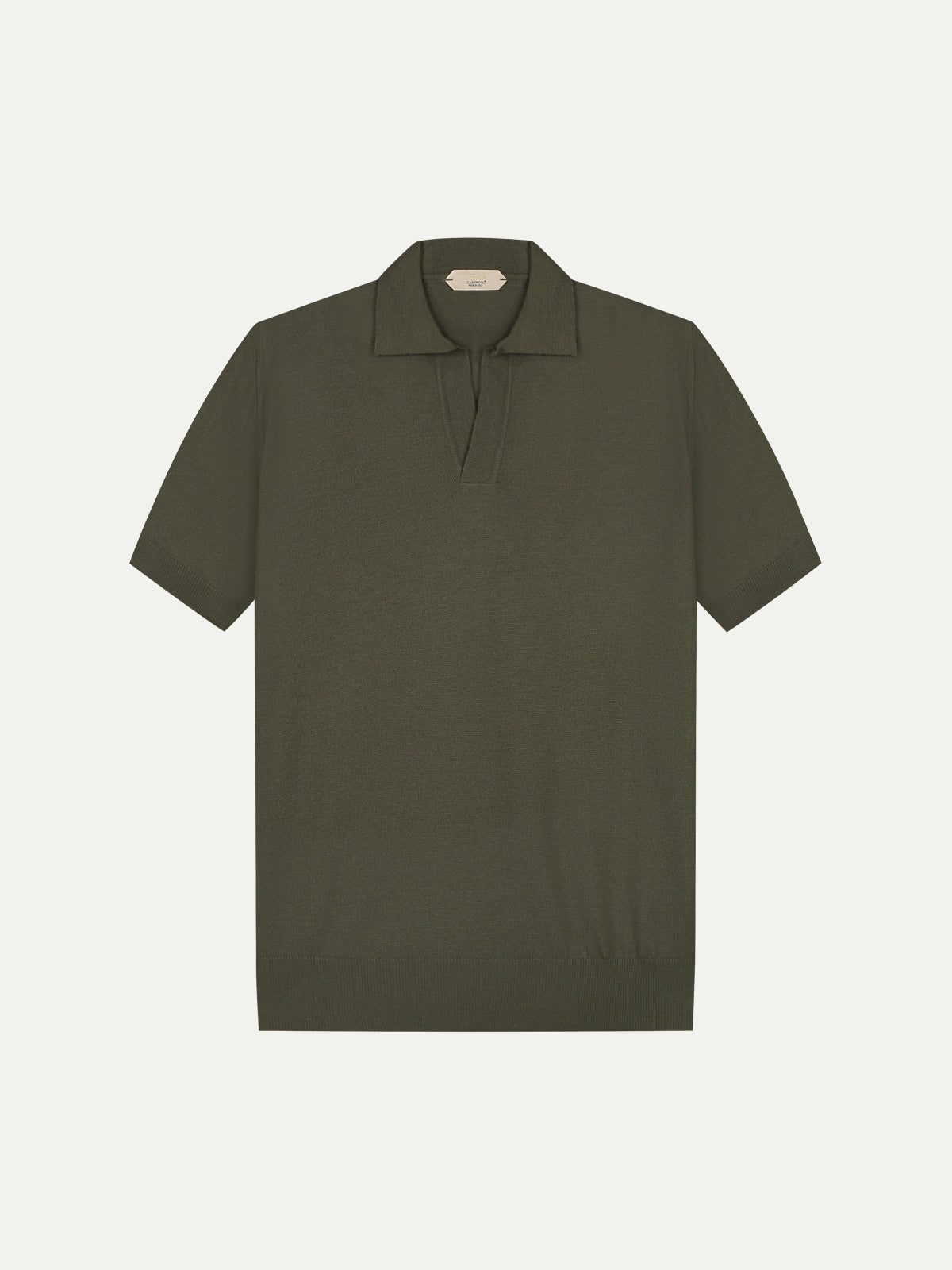 Shortsleeve Buttonless Polo Olive