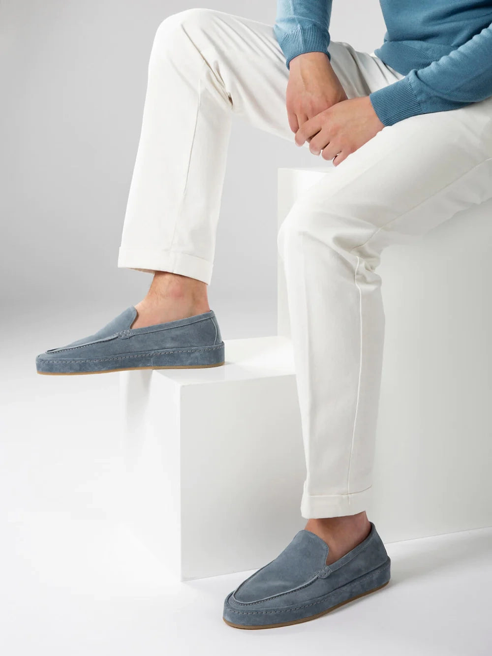Light Blue Voyager Loafer