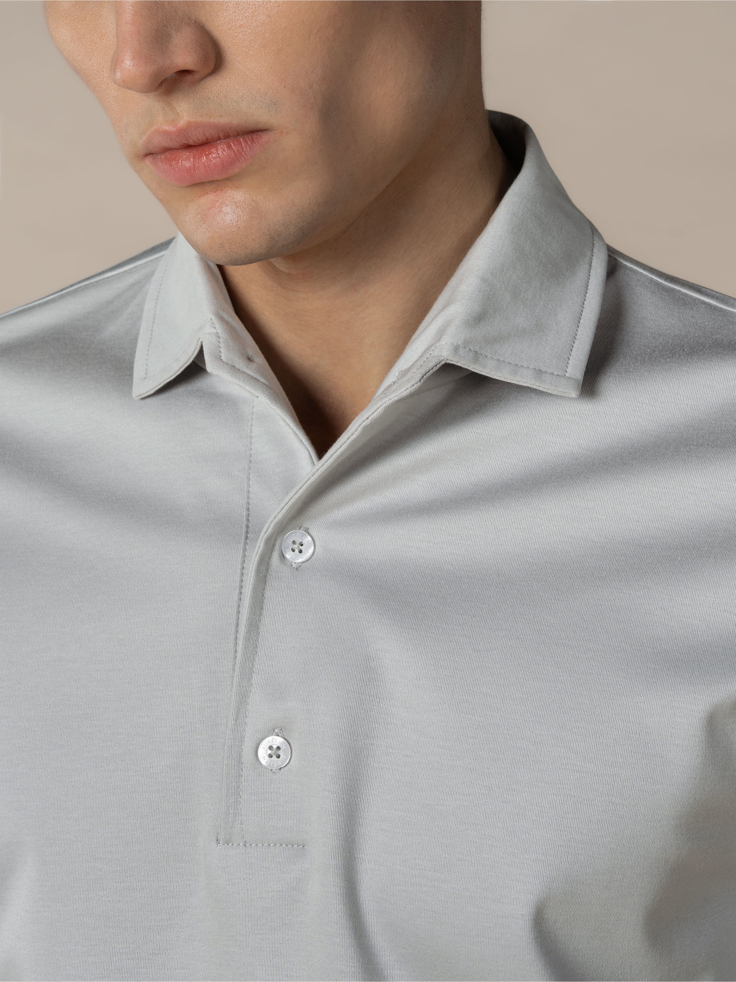 AUR1 Longsleeve Polo Classic Grey