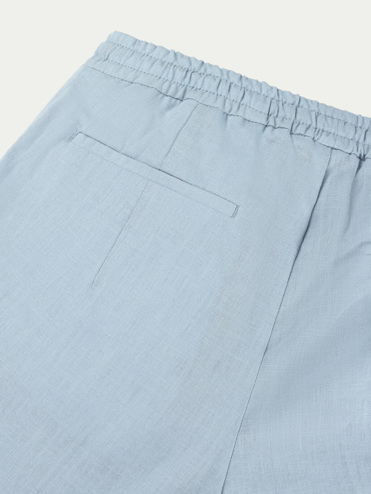 Light Blue Linen Seaside Shorts