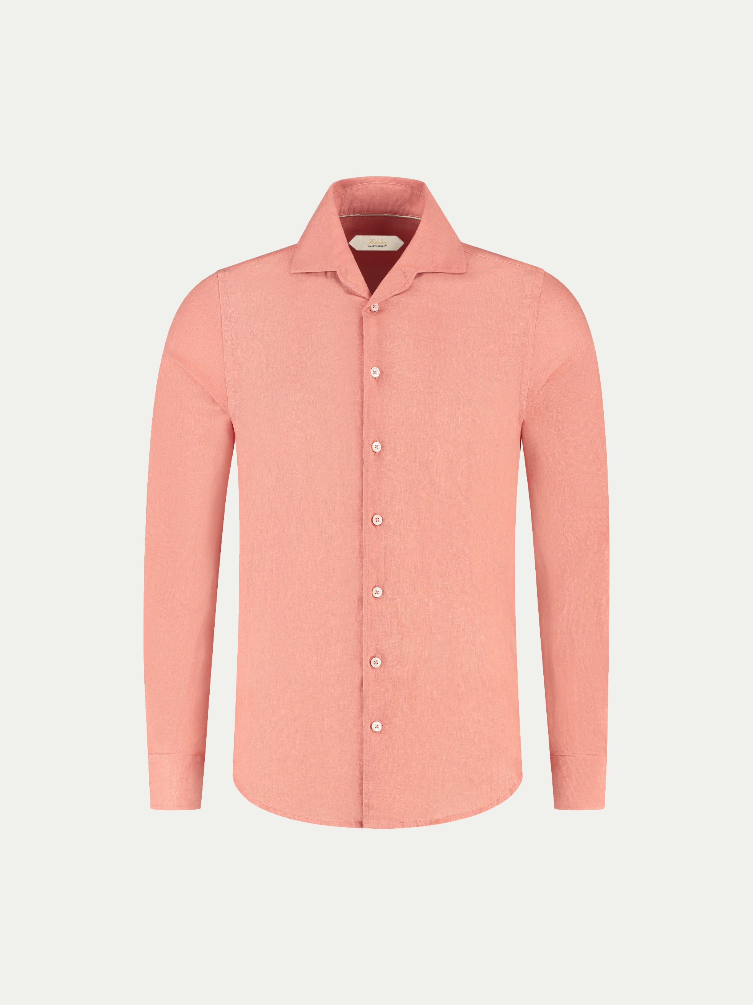 Coral Linen Seaside Shirt