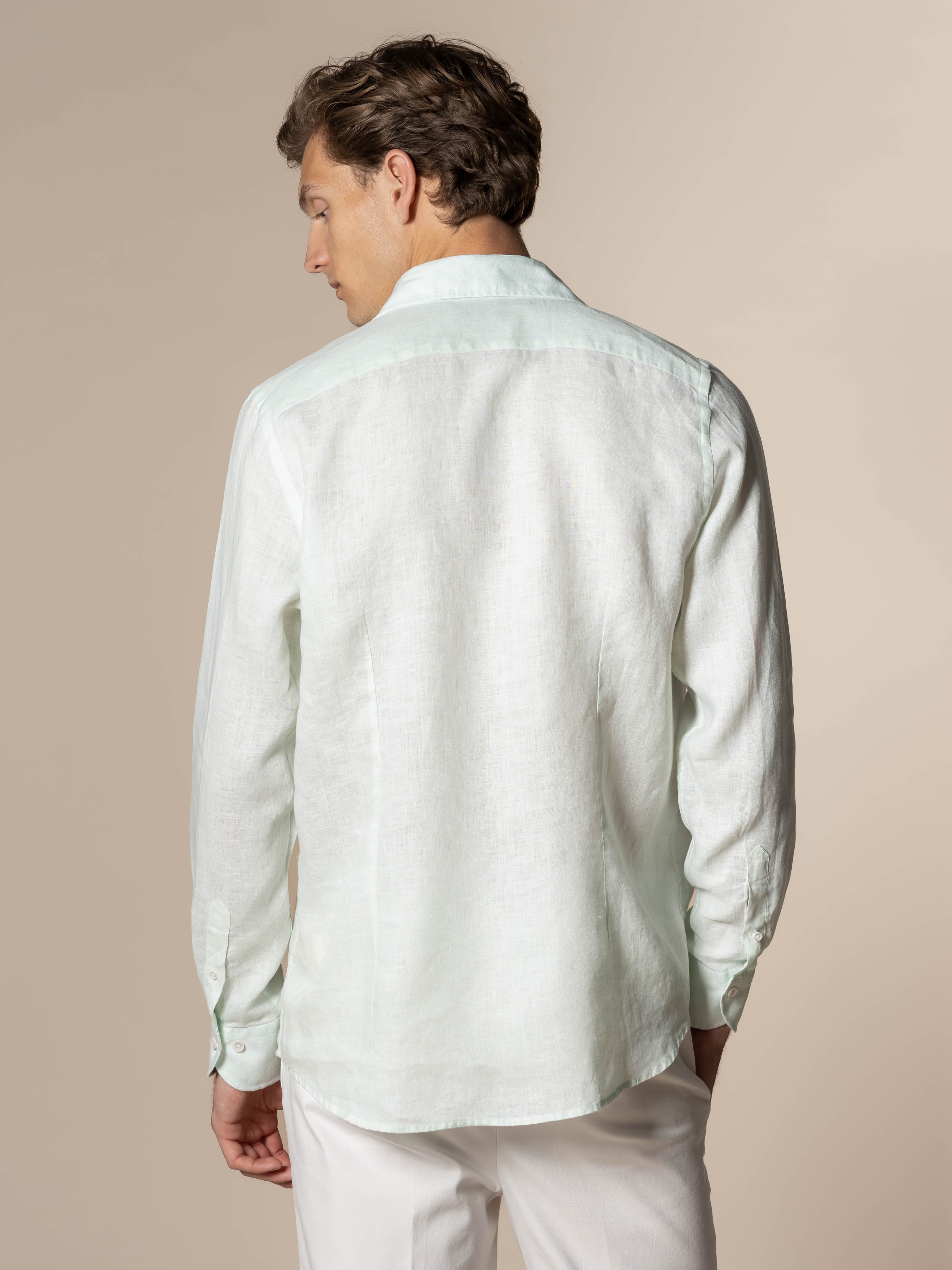 Light Aqua Linen Seaside Shirt