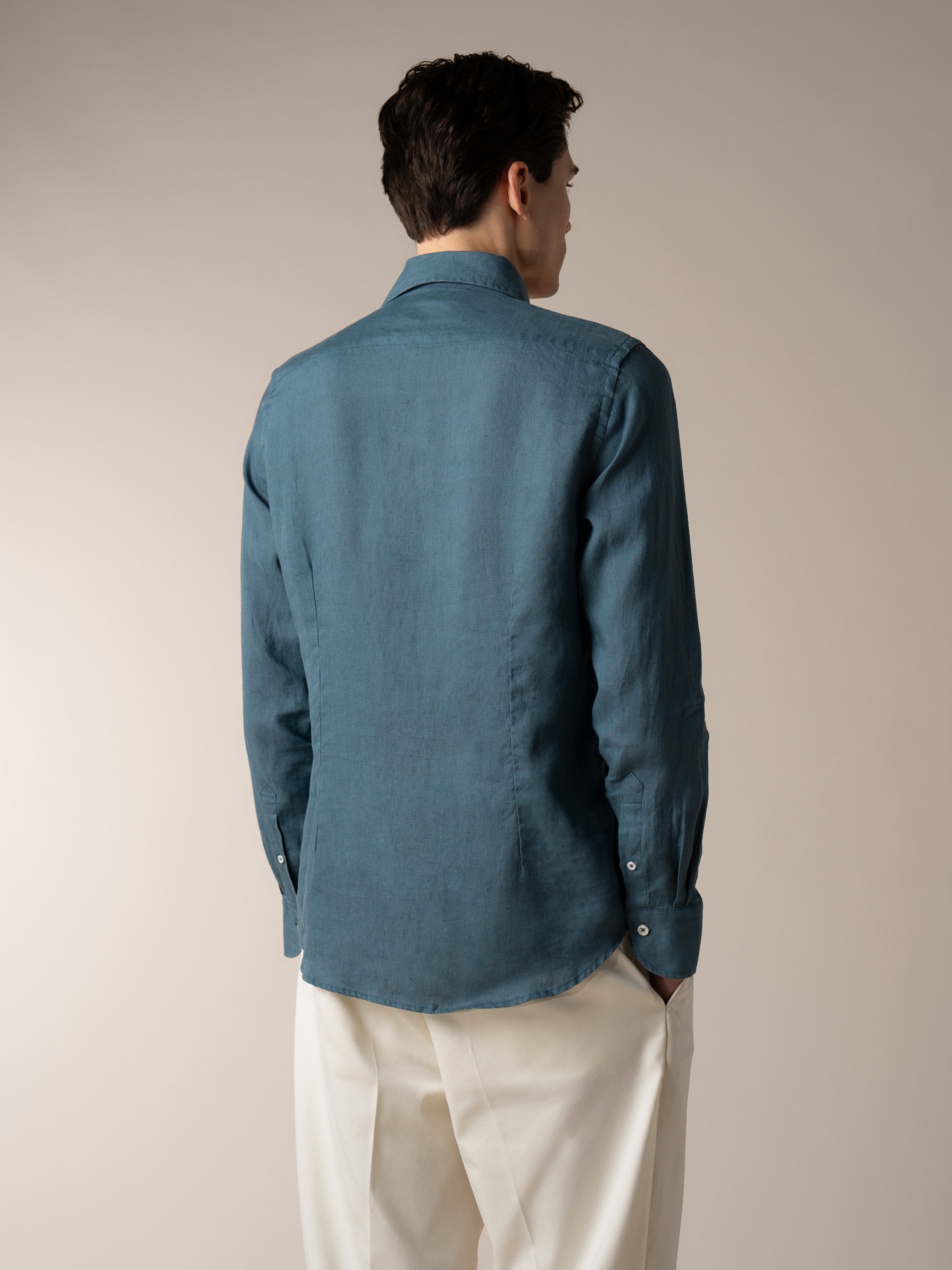 Sea Green Linen Seaside Shirt