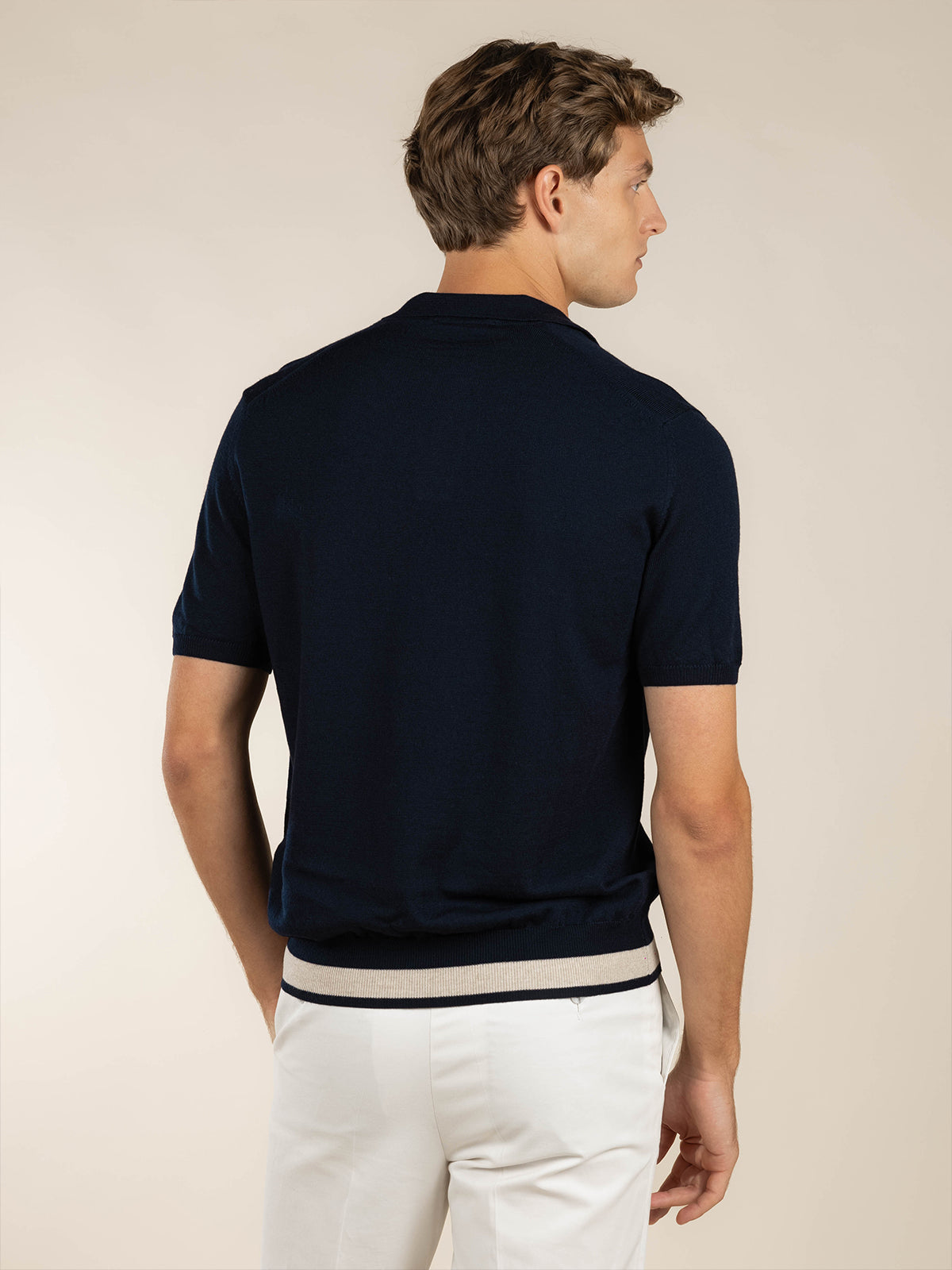 Buttonless AUR1 Polo Navy