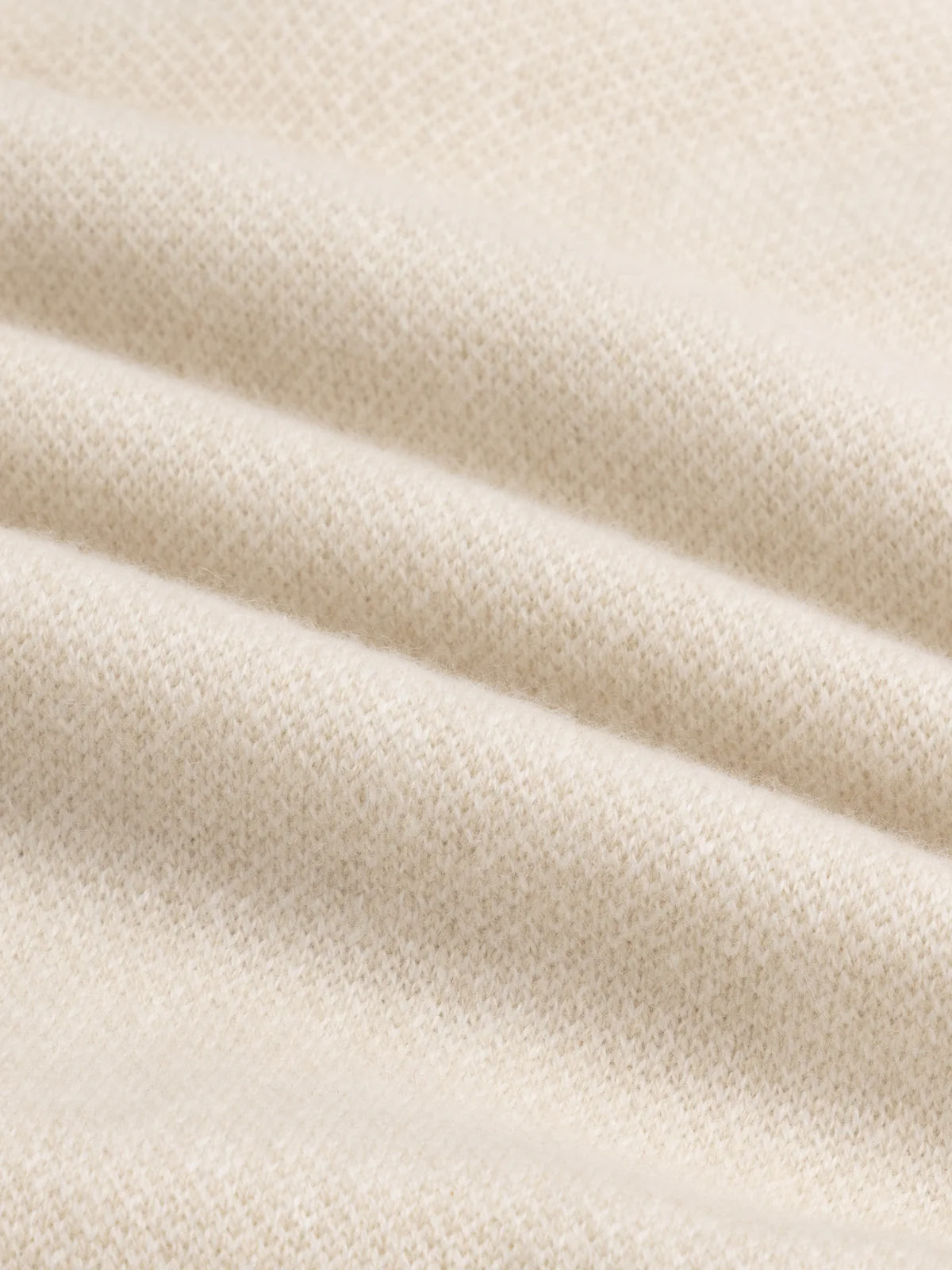 Light Beige Jaquard Crew