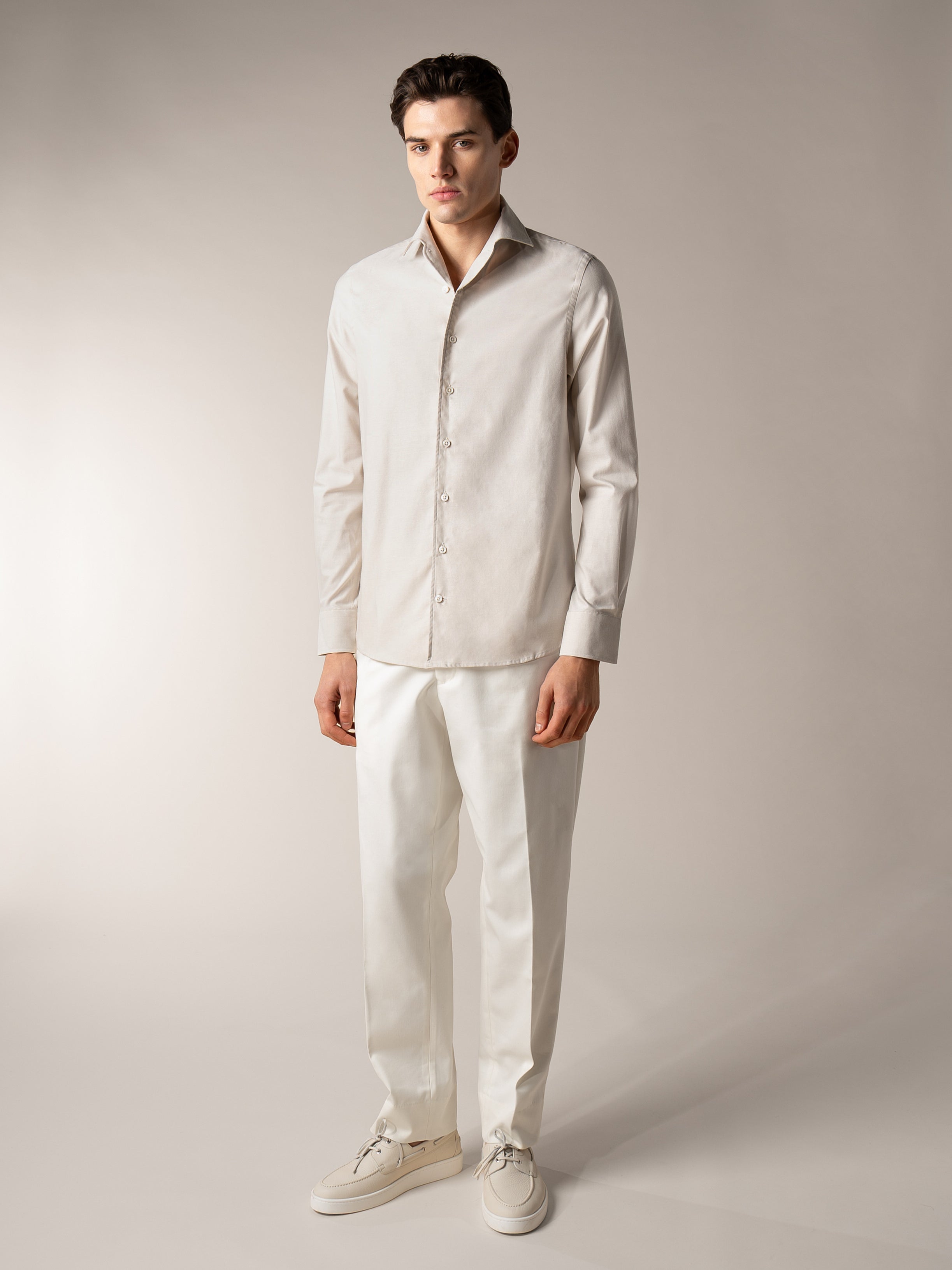 Ecru Silk Shirt