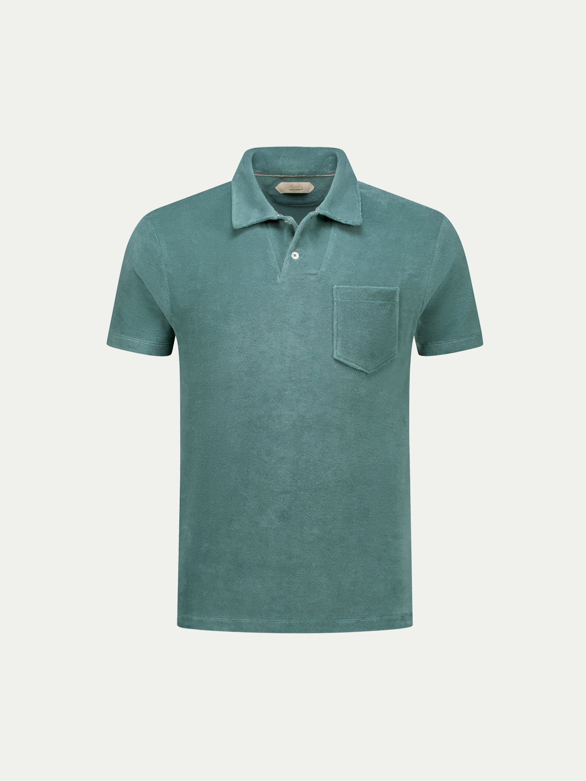 Emerald Terry Towelling Polo Shirt