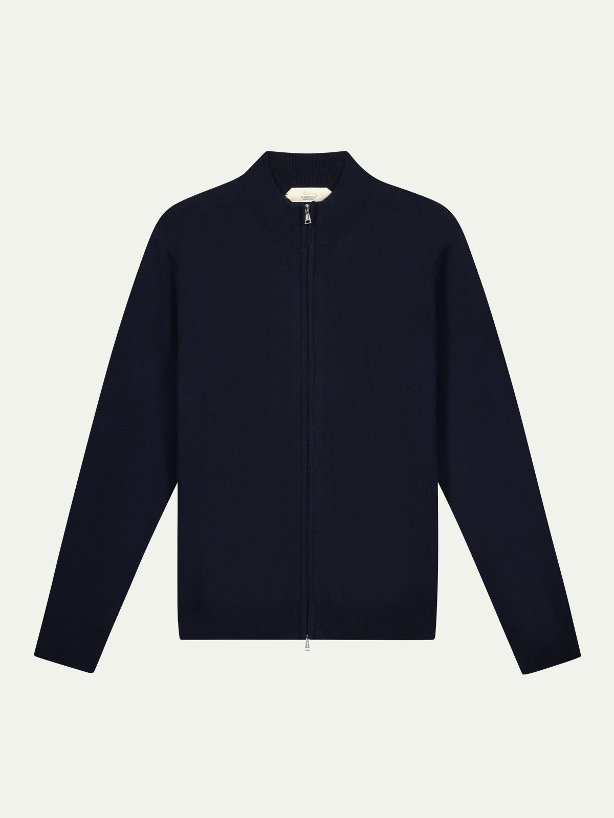 Extrafine Merino Zipper Vest Navy