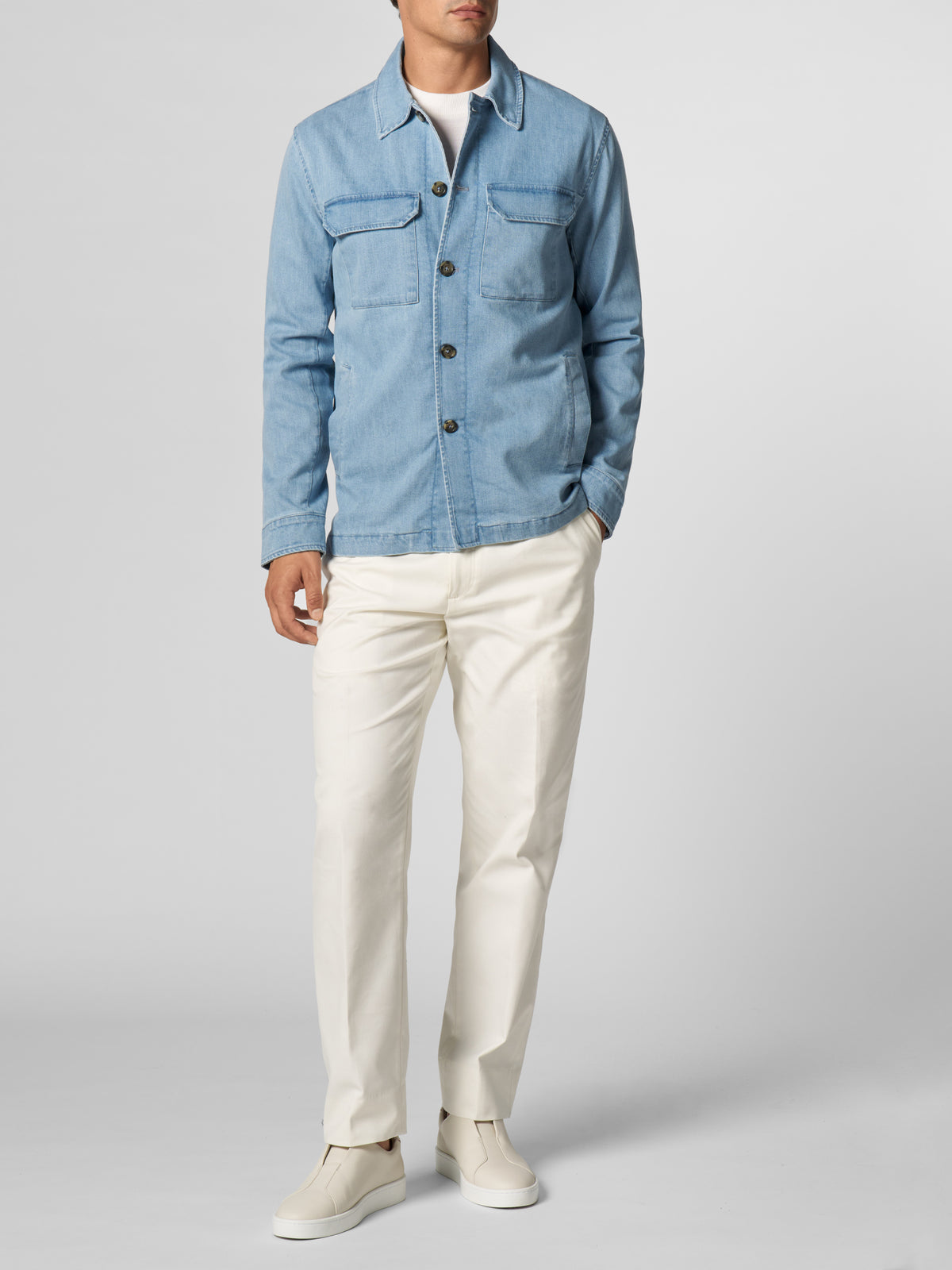 Light Blue Denim Overshirt