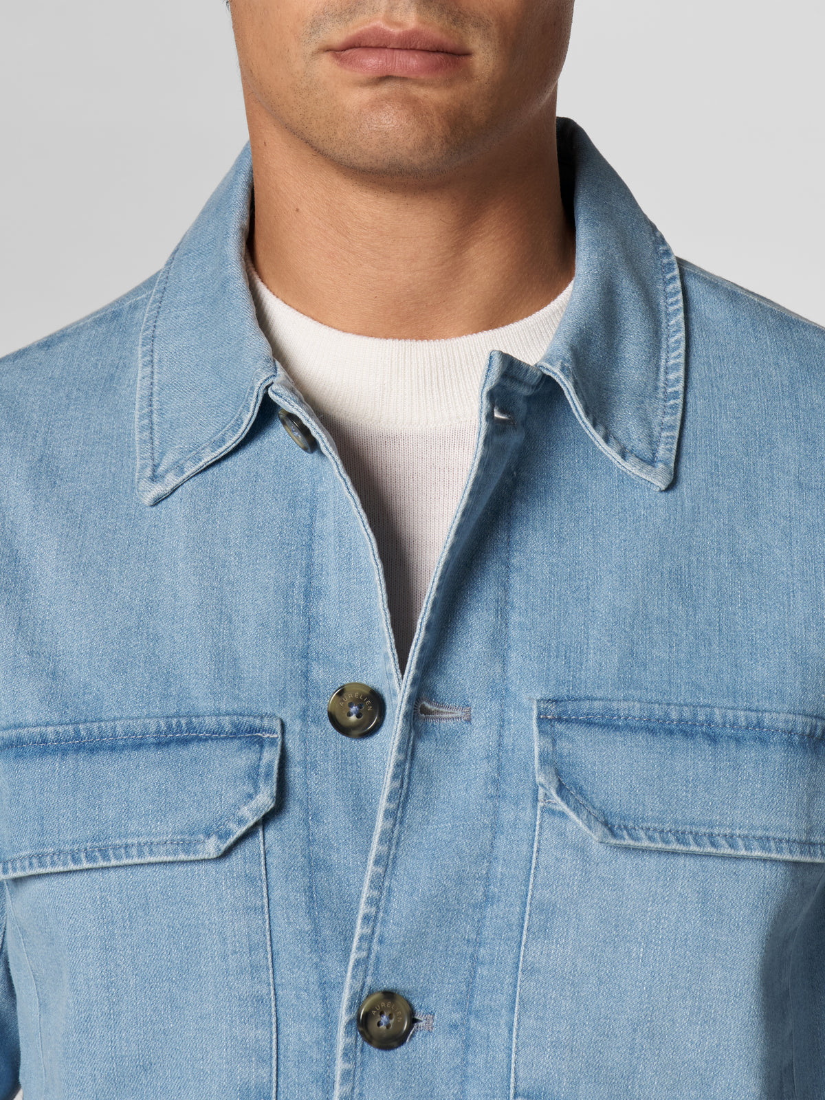 Light Blue Denim Overshirt