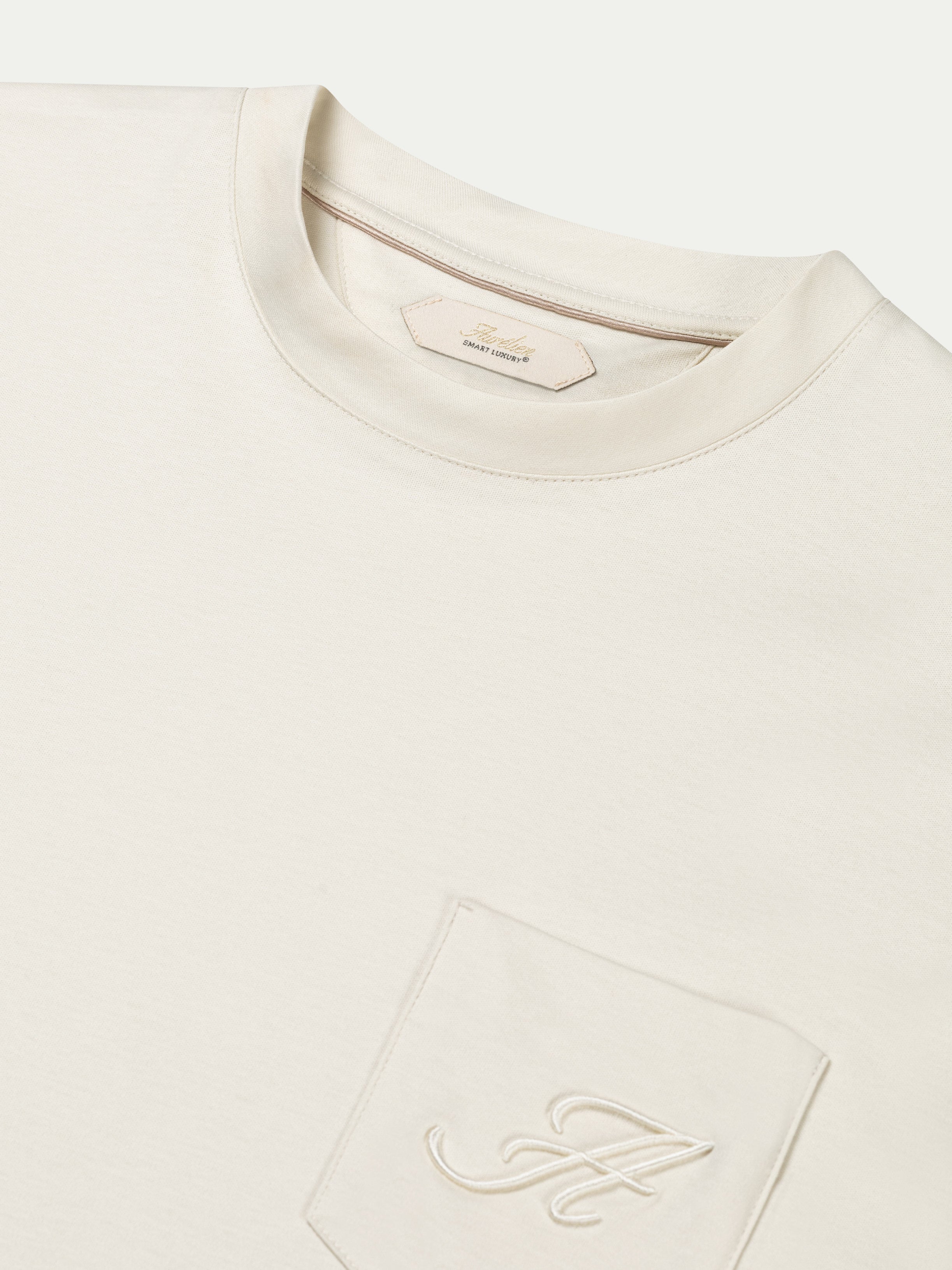 AUR1 Pocket T-Shirt Ecru