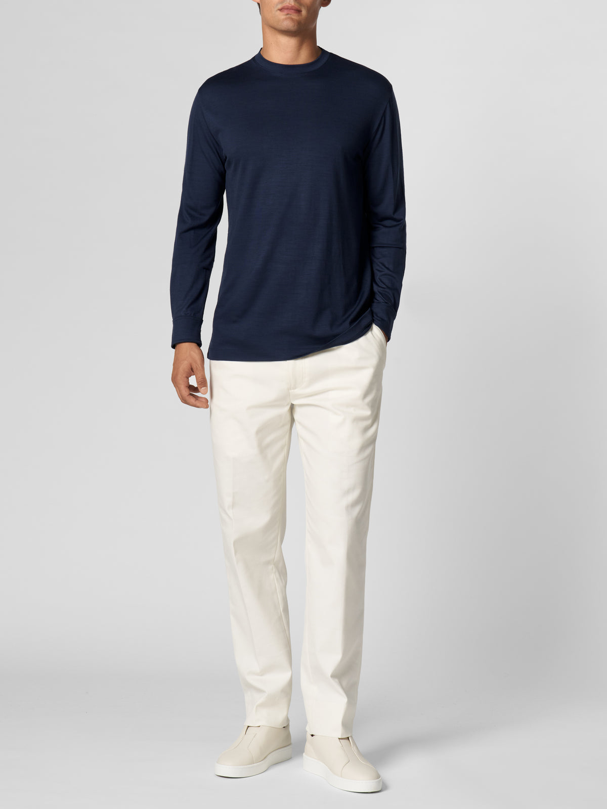 Navy Wool Longsleeve