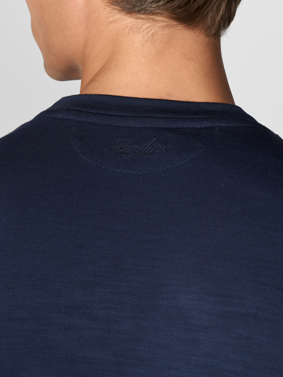 Navy Wool T-Shirt