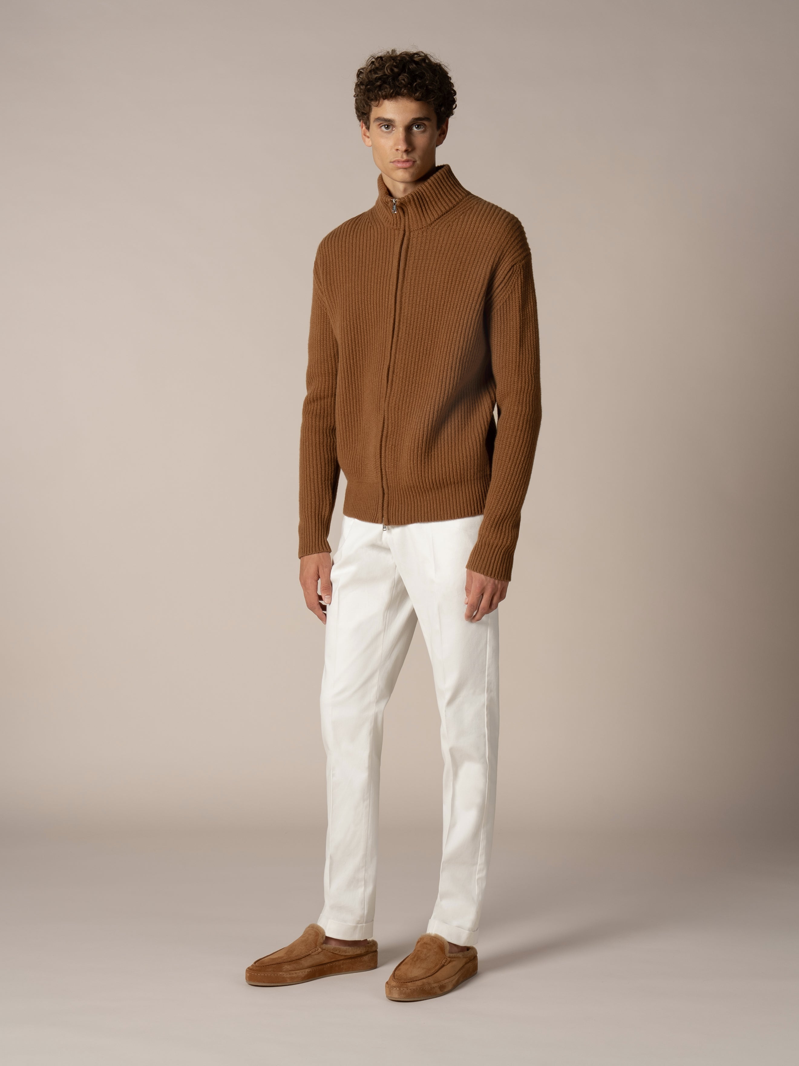 Caramel Alpine Ribbed Vest