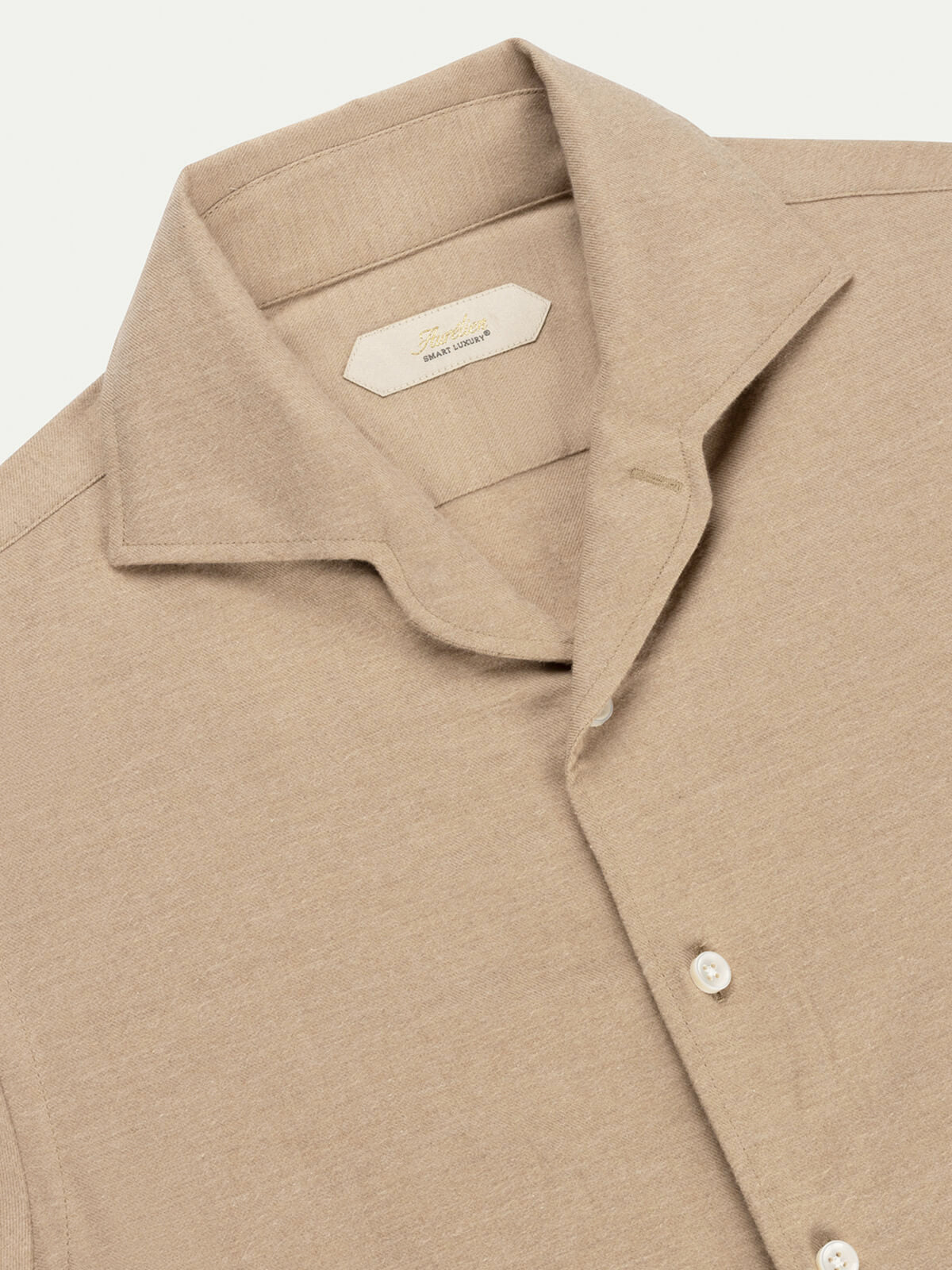 Beige Flannel Shirt