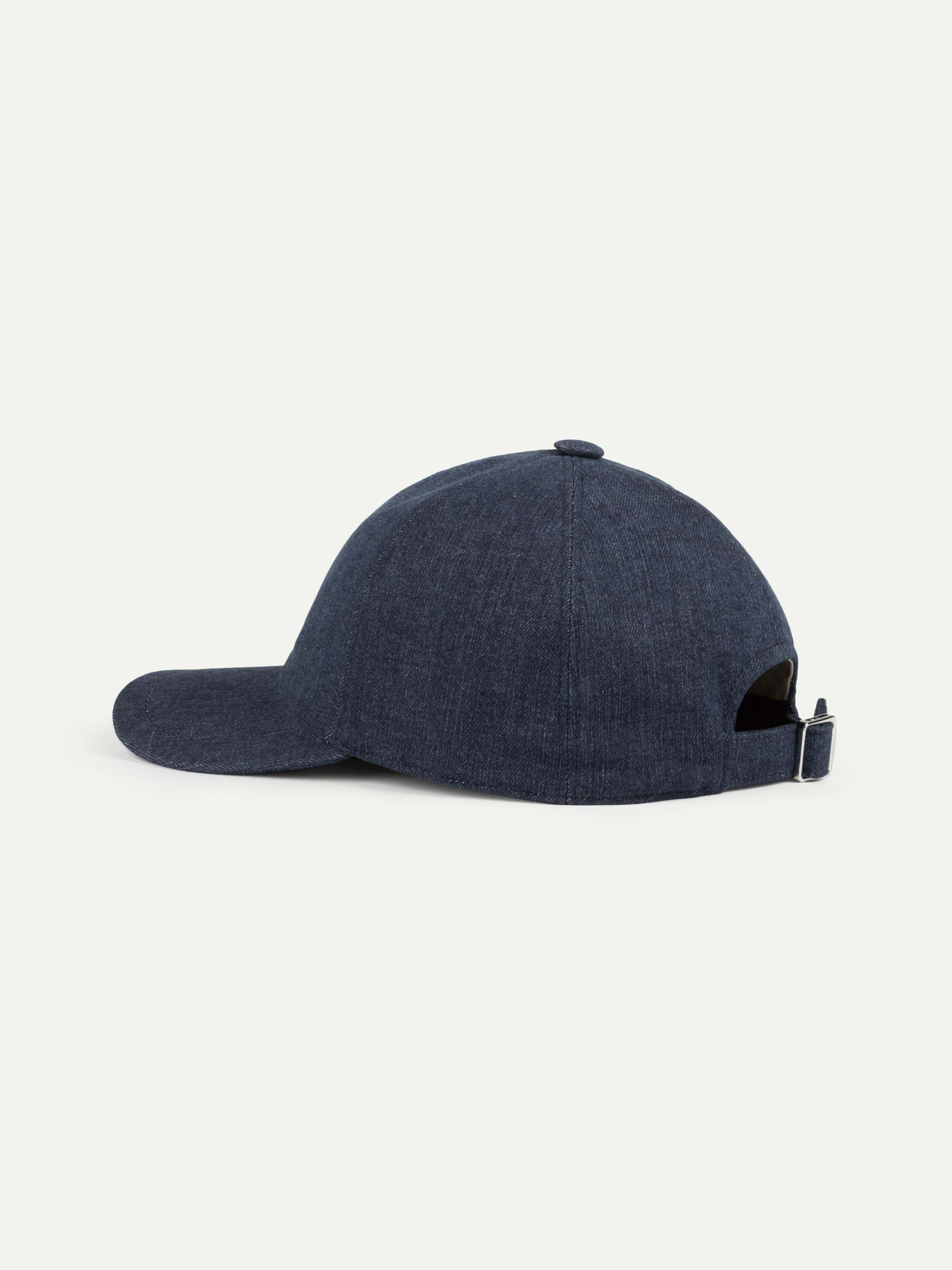 Dark Blue Denim Baseball Cap