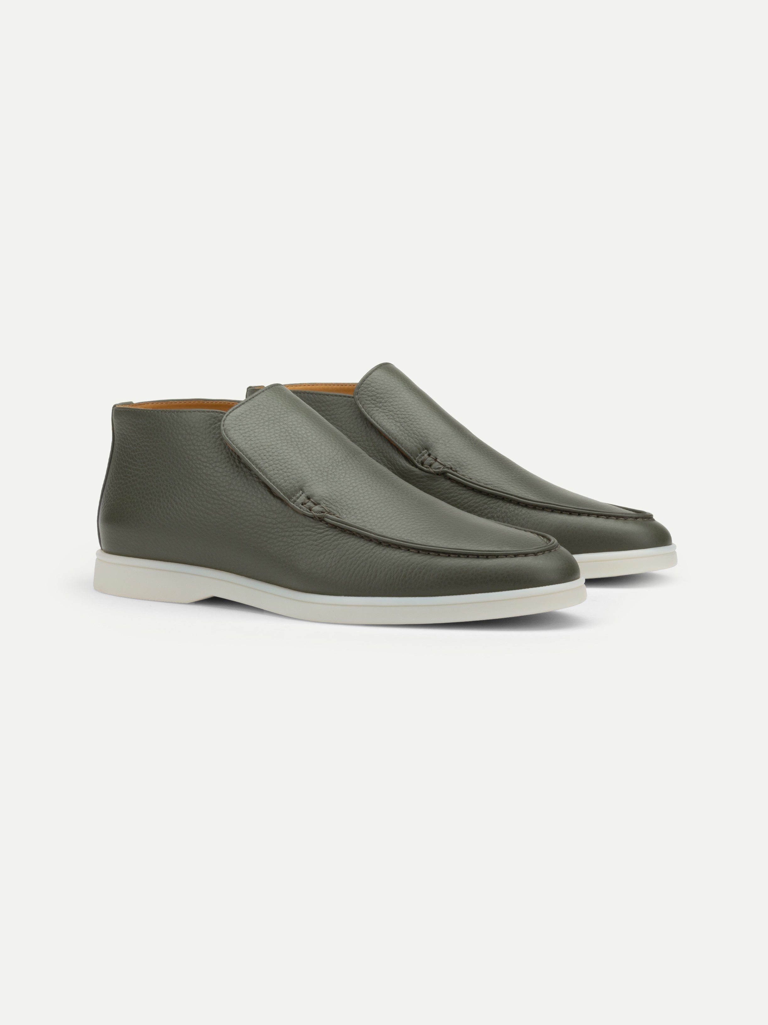 Classic Green Grain City Loafer