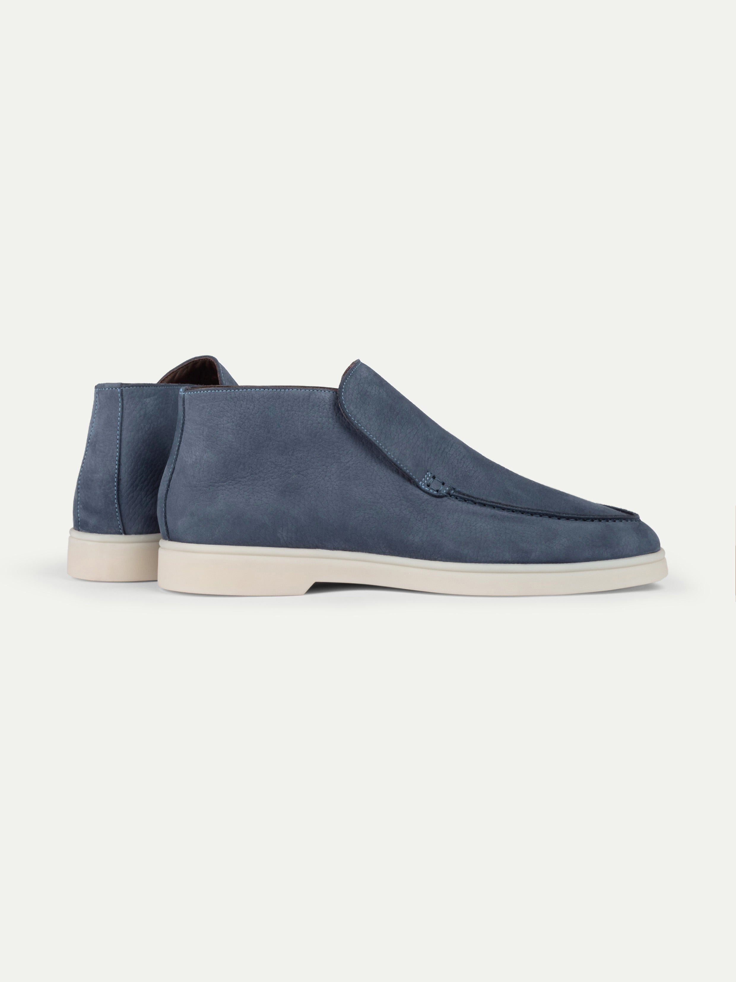 Steel Blue Nubuck Winter City Loafer