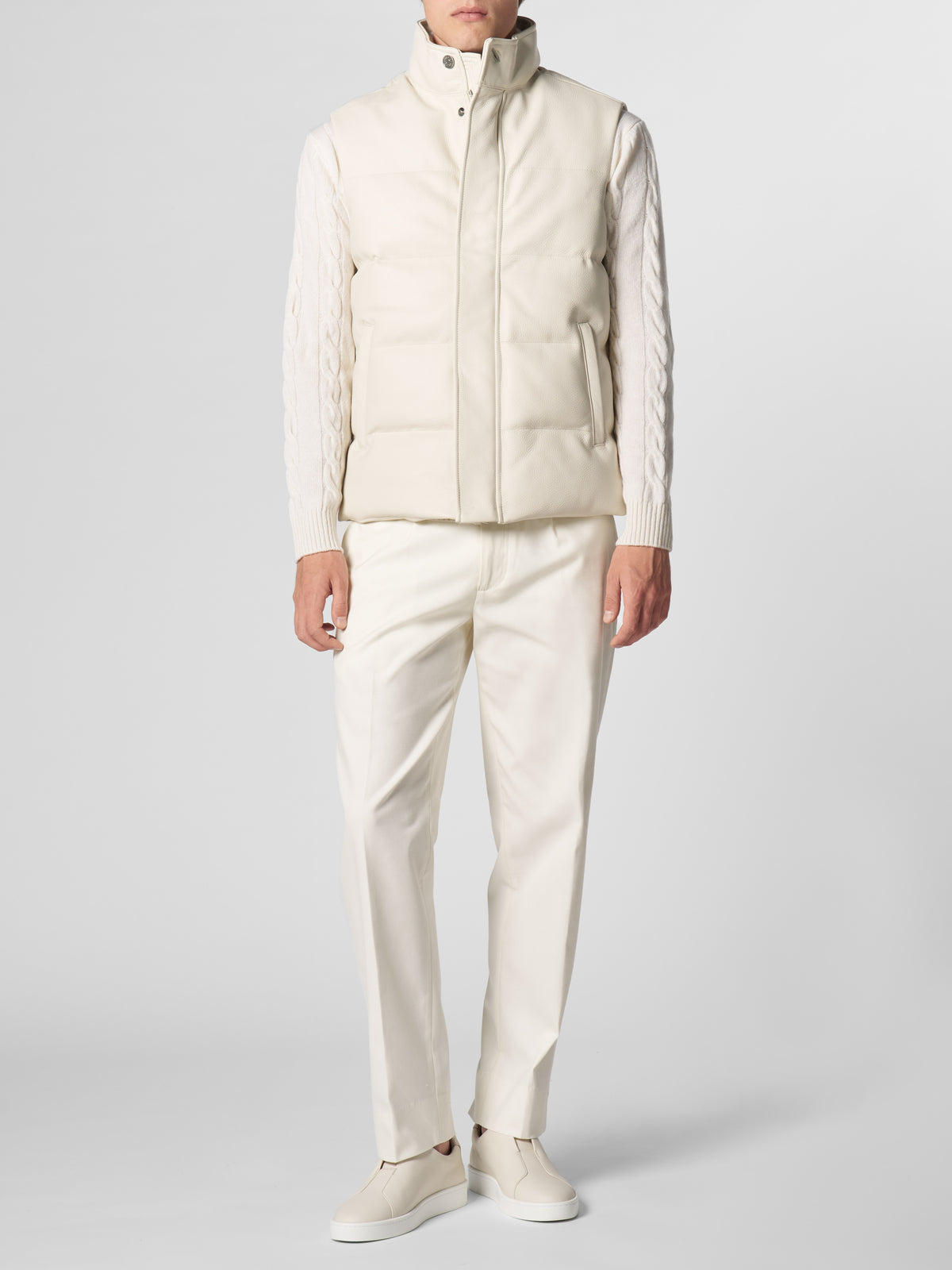 Dolcevita Cable Knit Sweater Ivory