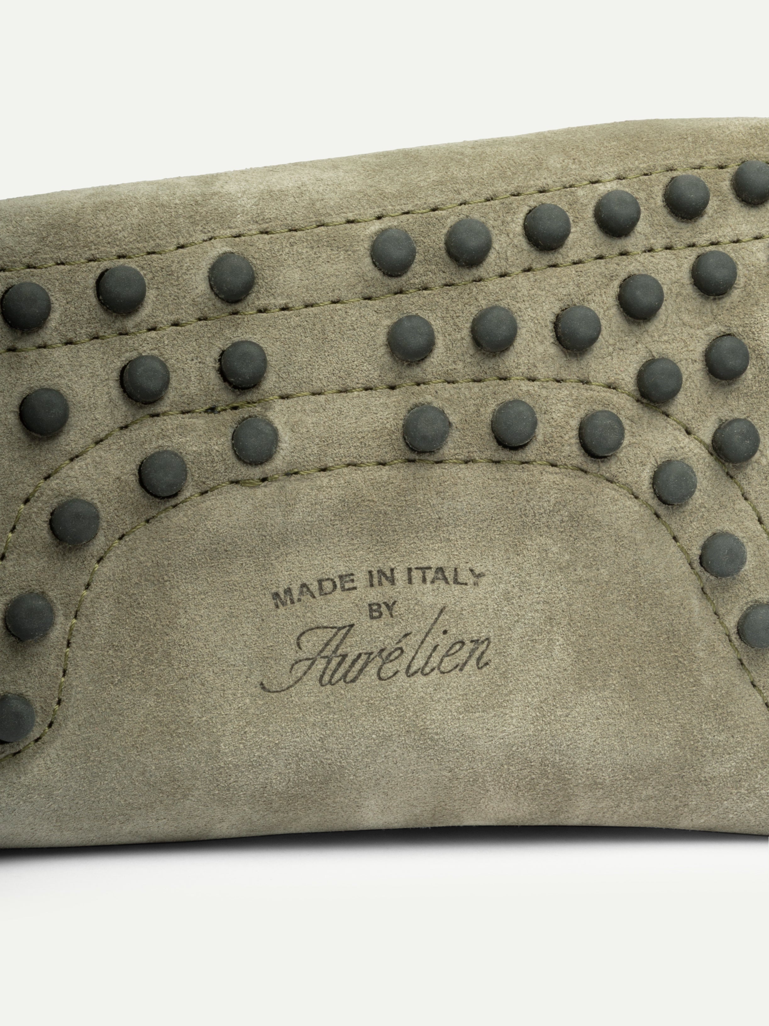 Pistache Suede Driving Shoes