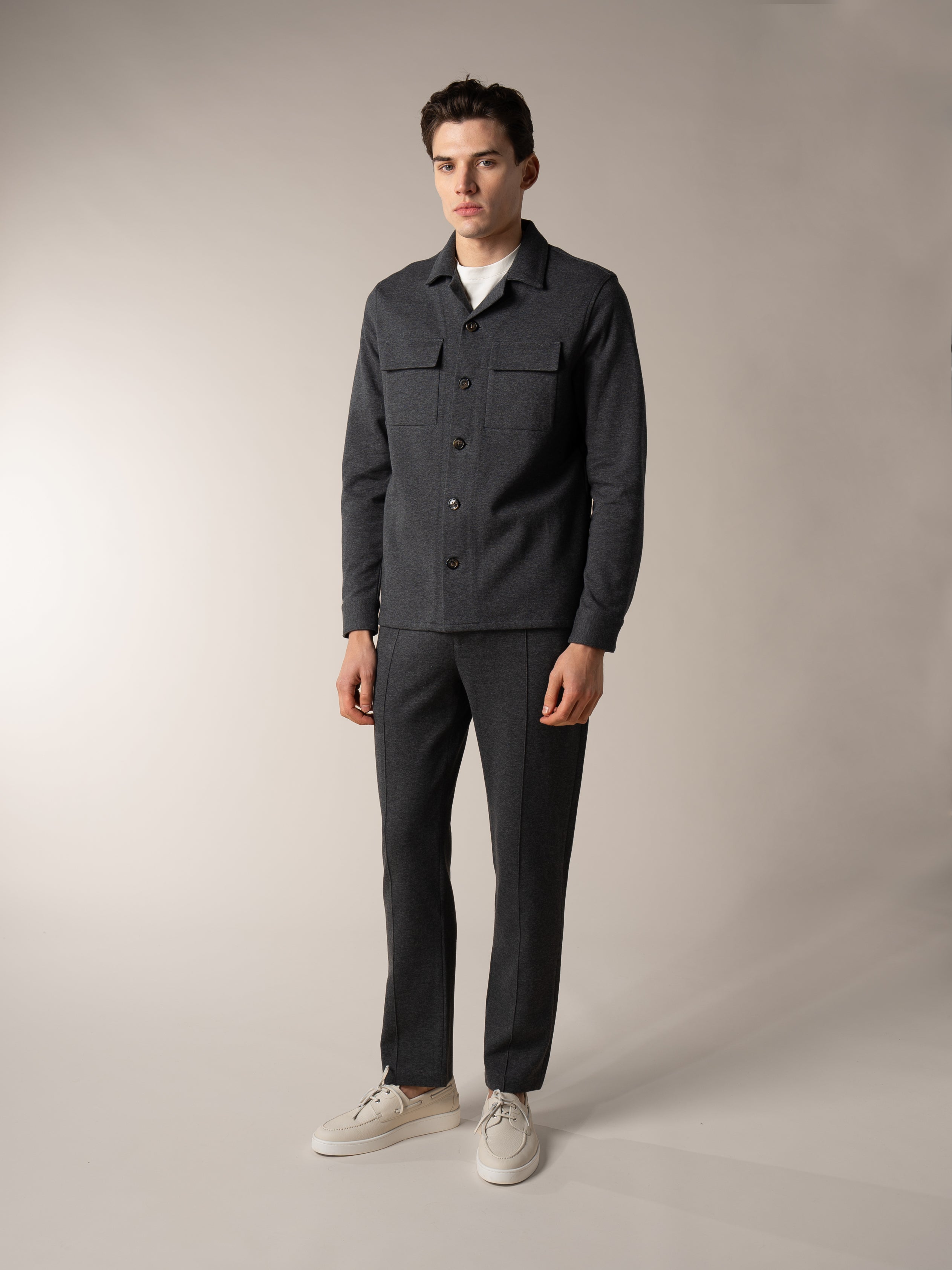 Dark Grey Leisure Overshirt