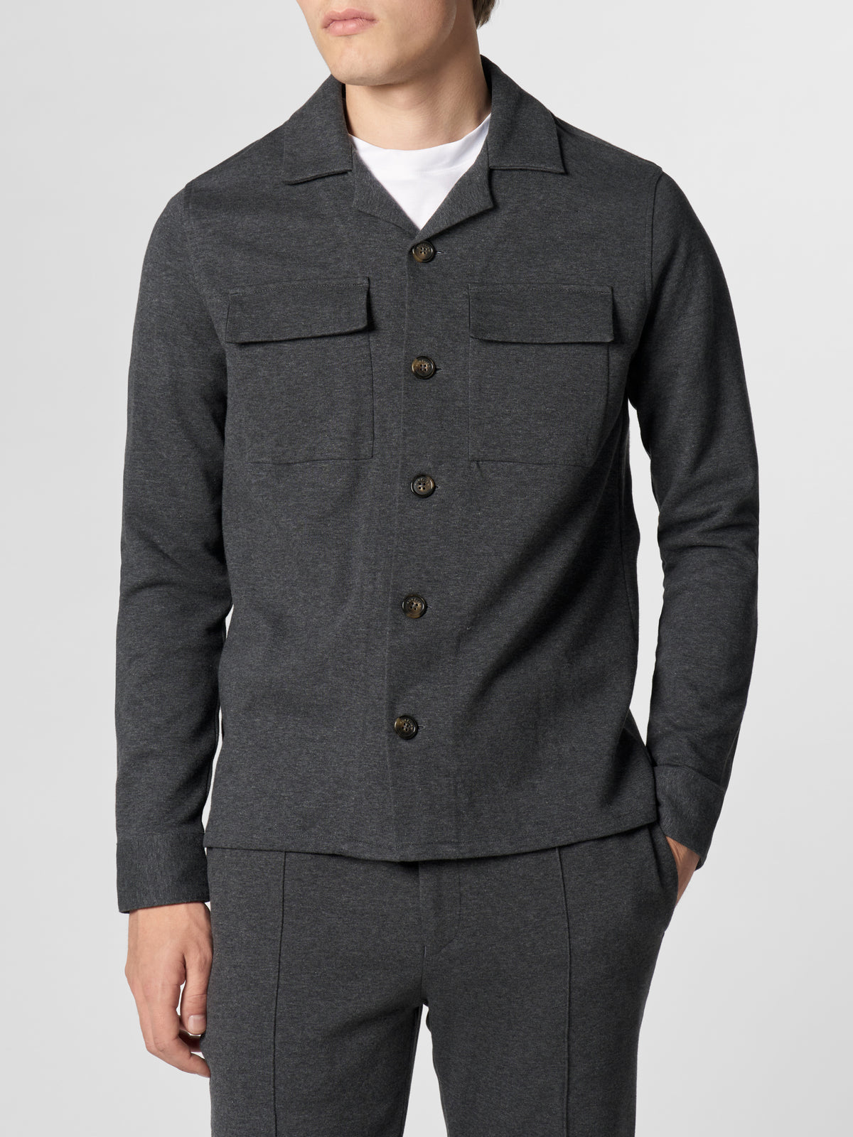Dark Grey Leisure Overshirt