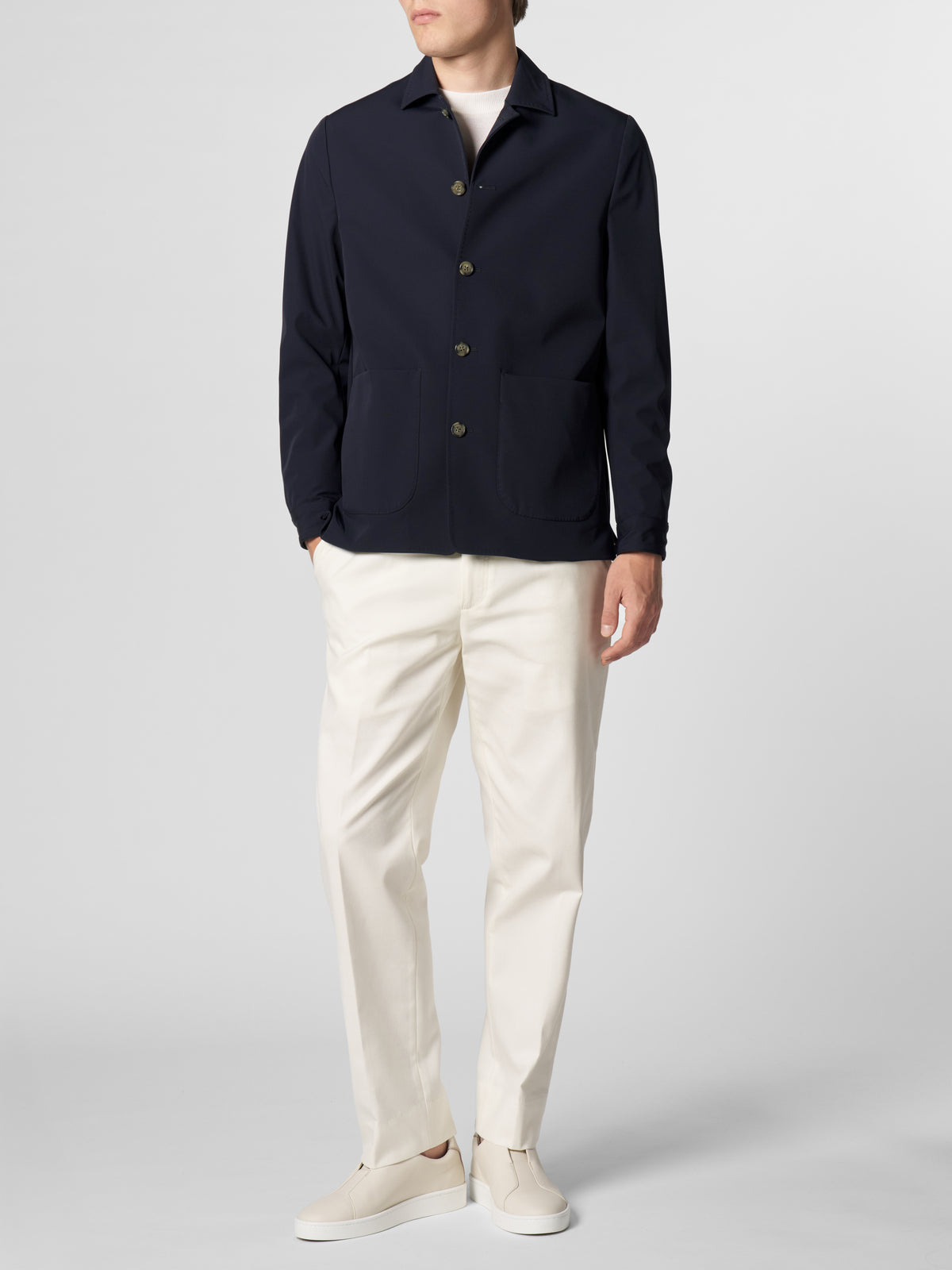 Navy Technical Leisure Blazer