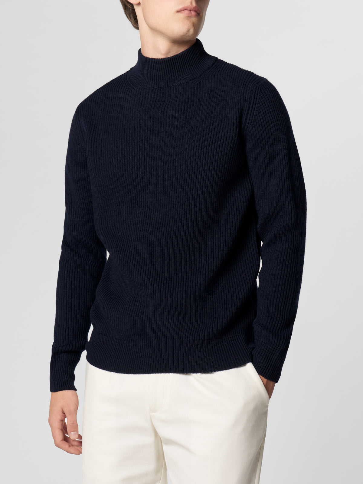Costa Inglese Mockneck Navy