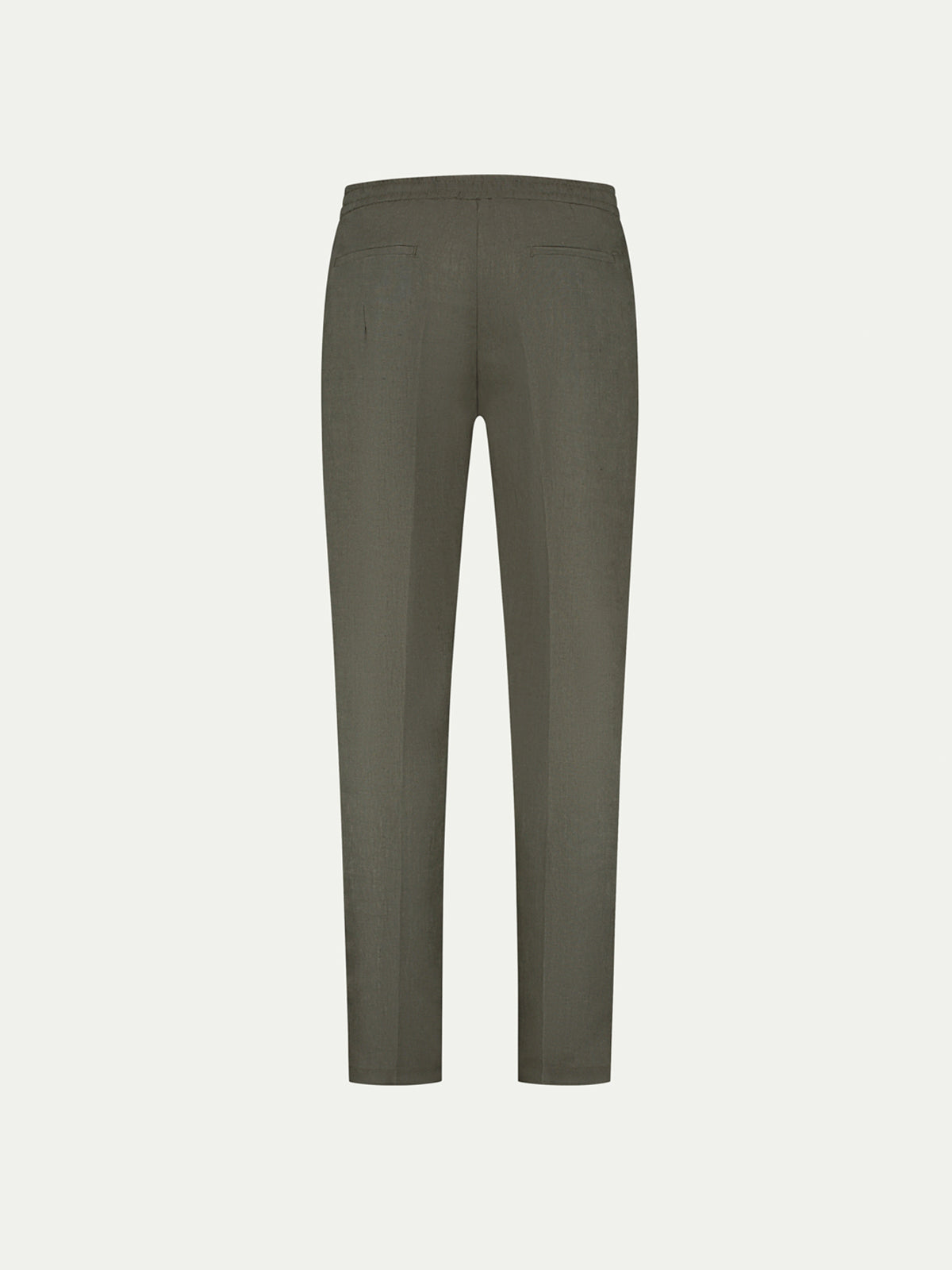 Olive Linen Seaside Trousers