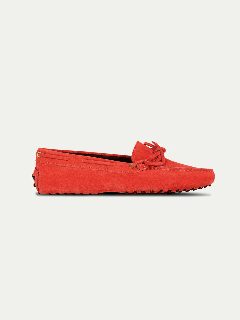 Red Suede Driving Shoes