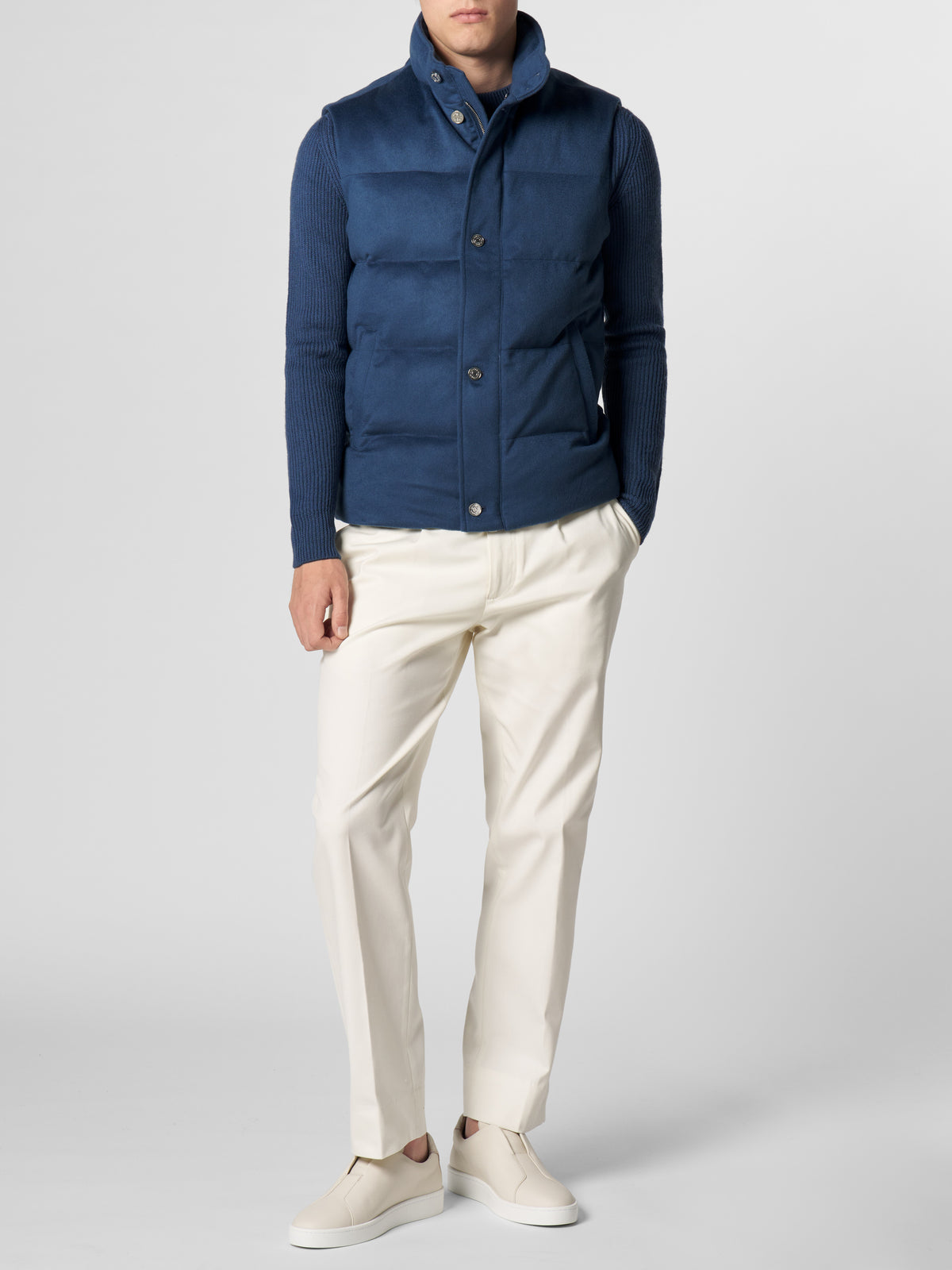 Sargasso Blue AUR1 Body Warmer with Buttons