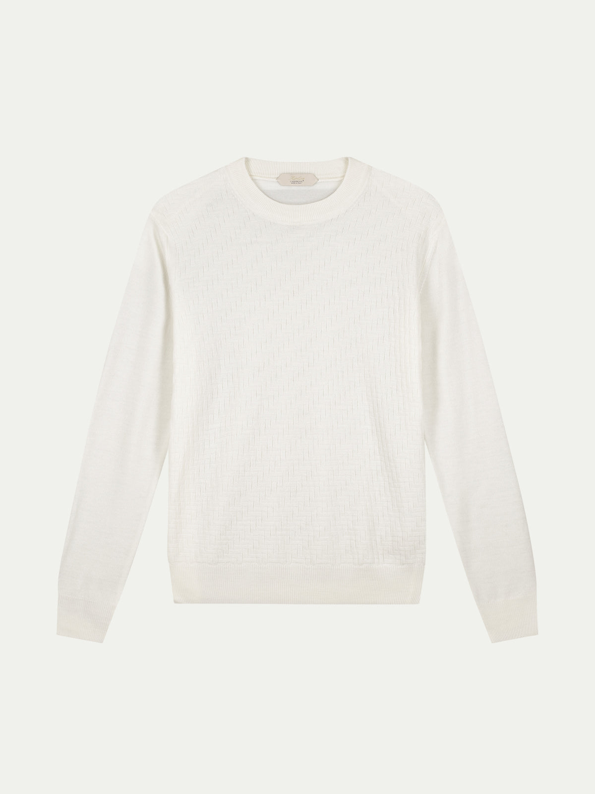 Ivory City Crew Basket Weave