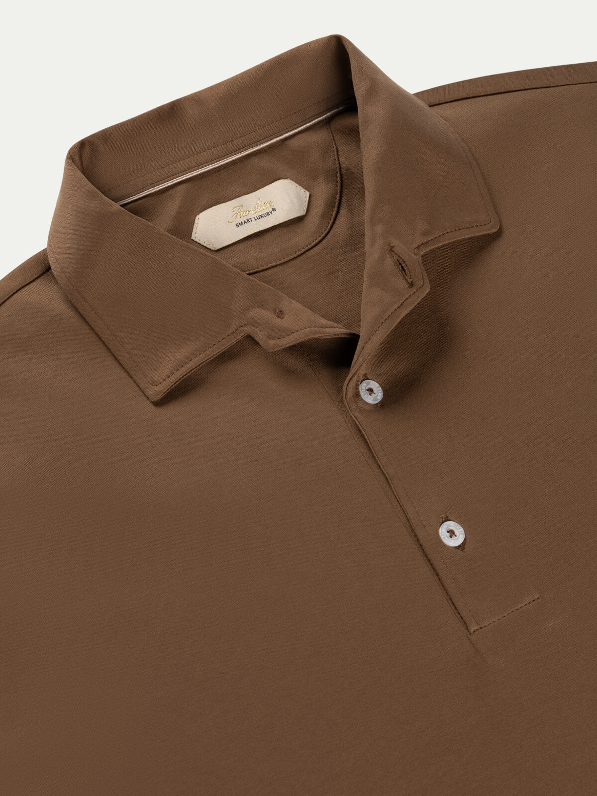 AUR1 Longsleeve Polo Golden Brown