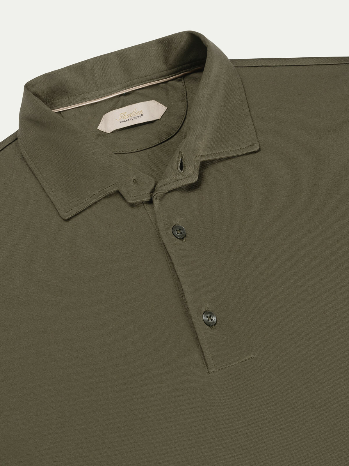 Supima Cotton Longsleeve Polo | Olive