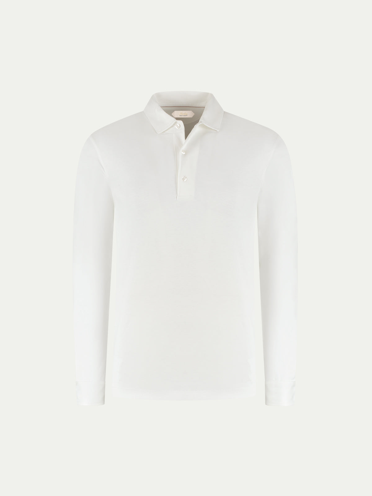 Supima Cotton Longsleeve Polo | White