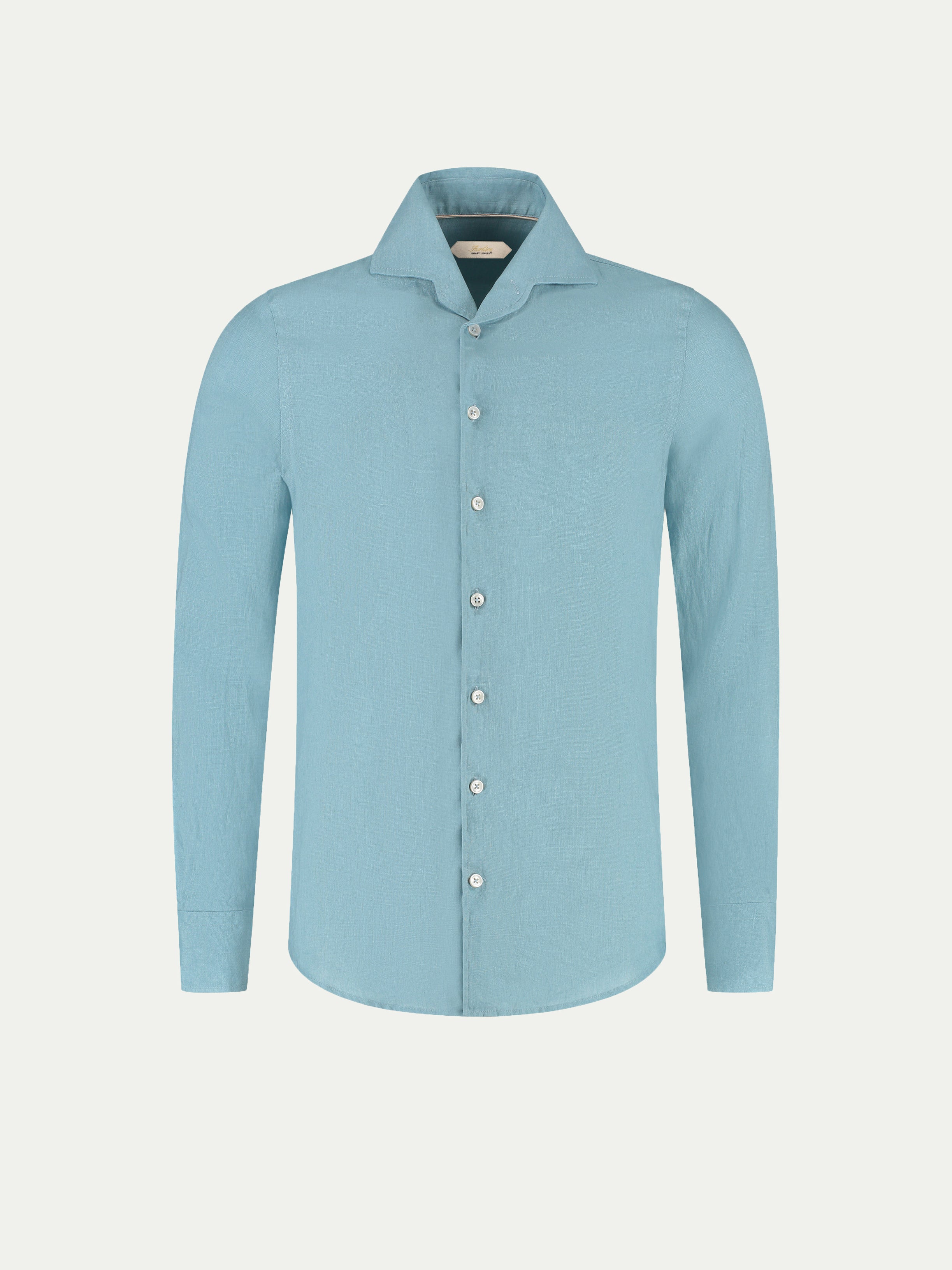 Blue Turquoise Linen Seaside Shirt