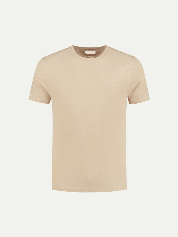 Beige Linen T-shirt
