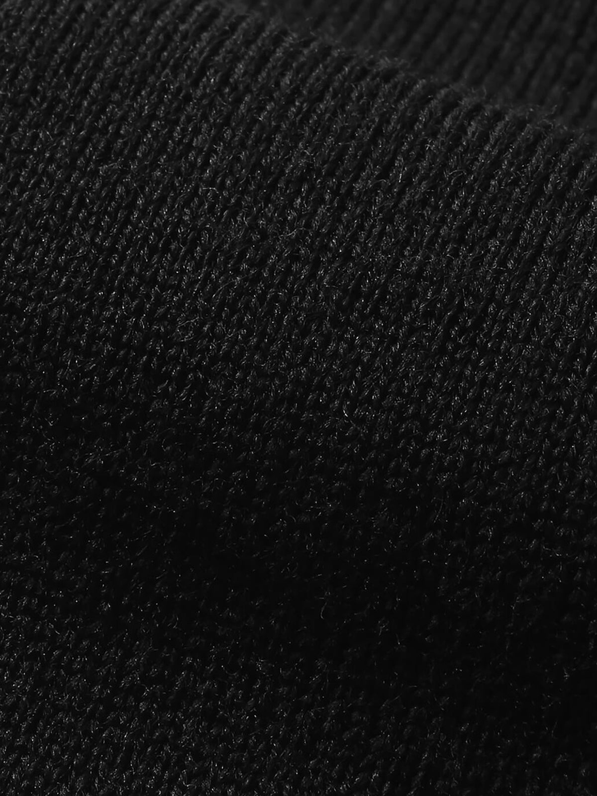Extrafine Merino V-Neck Black Aurelien
