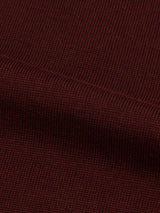 Extrafine Merino Knitted Shirt Burgundy