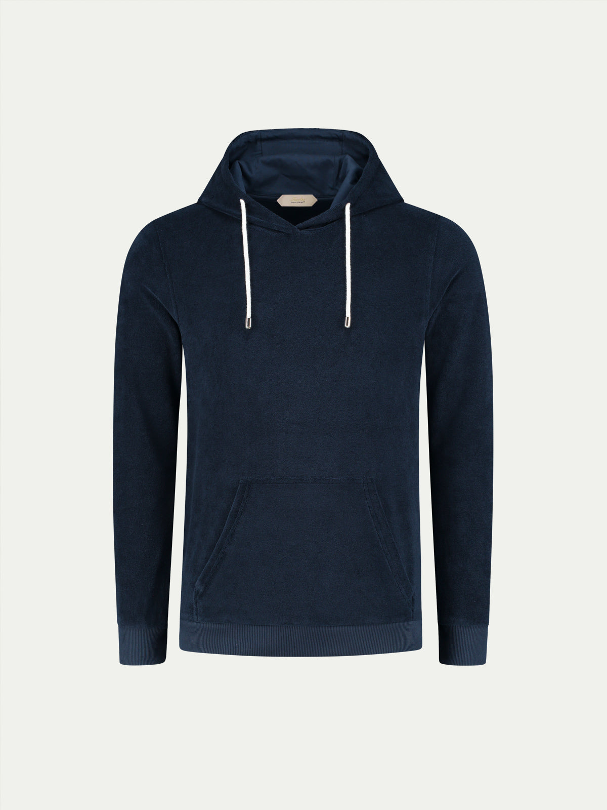 Navy Terry Towelling Leisure Hoodie